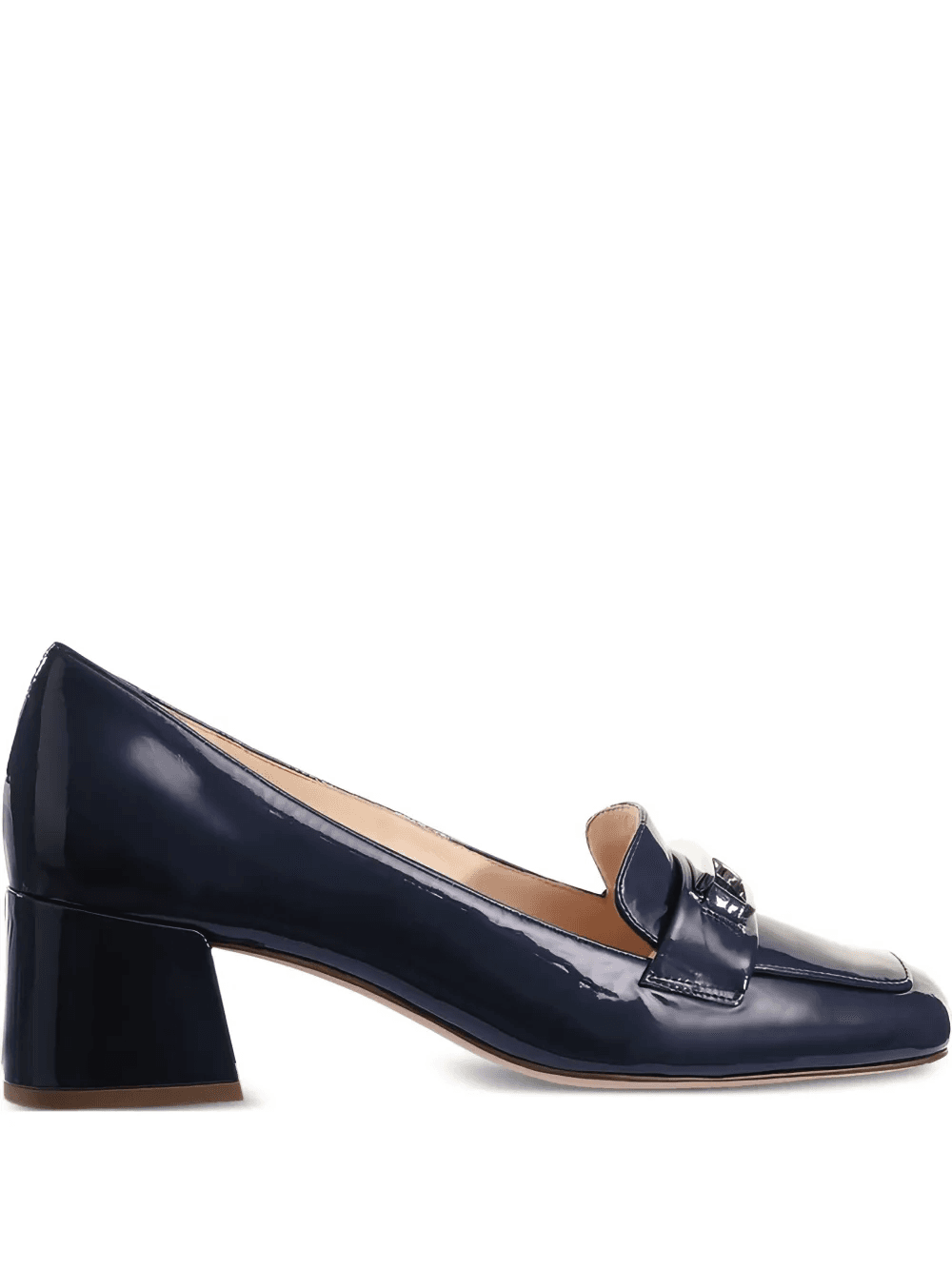 Helen patent-leather block-heel loafers - Image 1