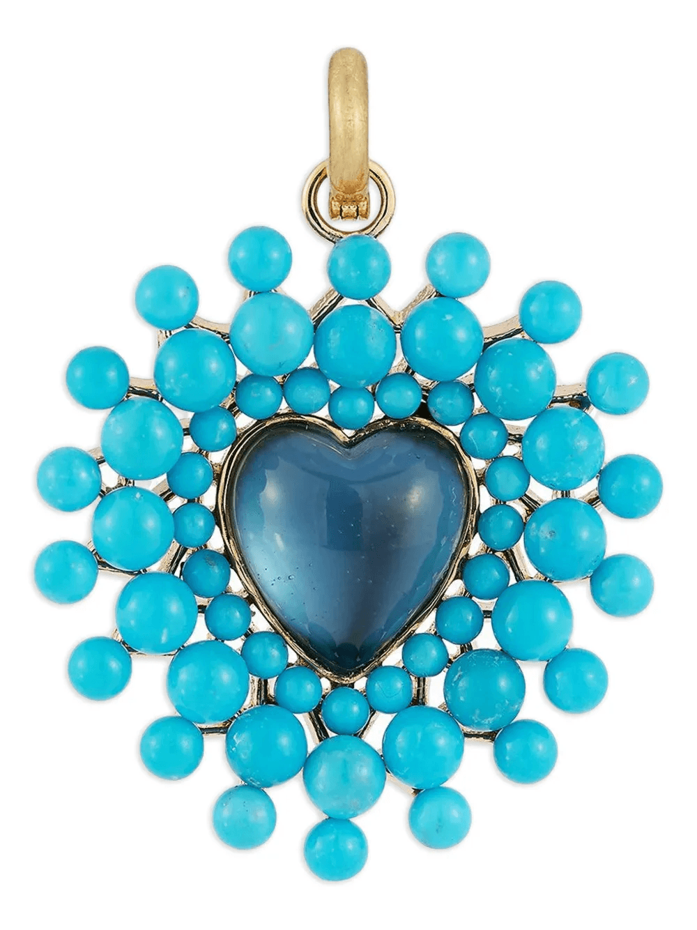 Juliana topaz and turquoise pendant - Image 1