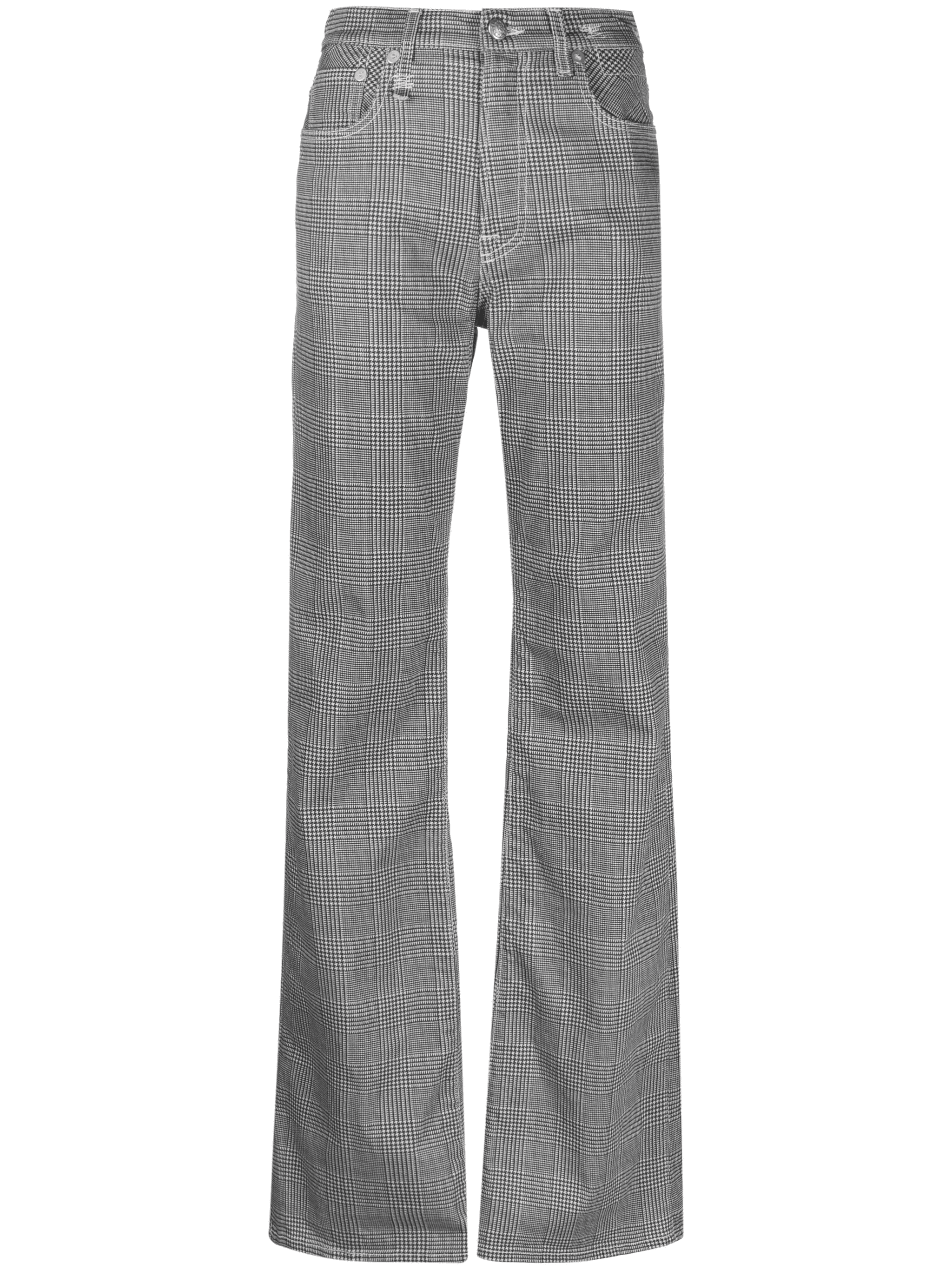 Jane Jean plaid straight-flared jeans - Image 1