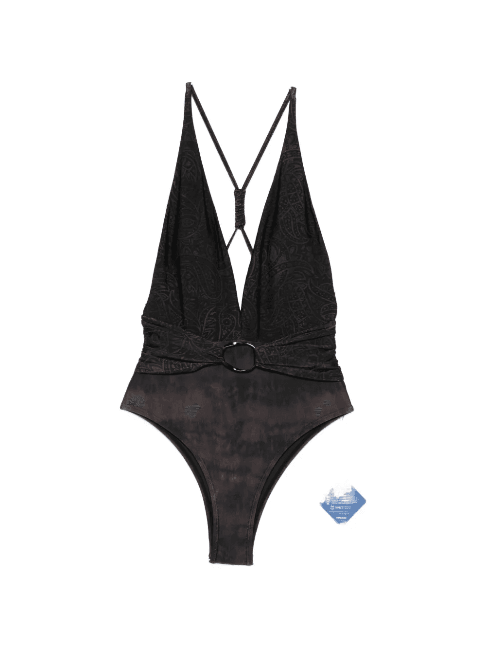 All Black paisley-print swimsuit - Image 1