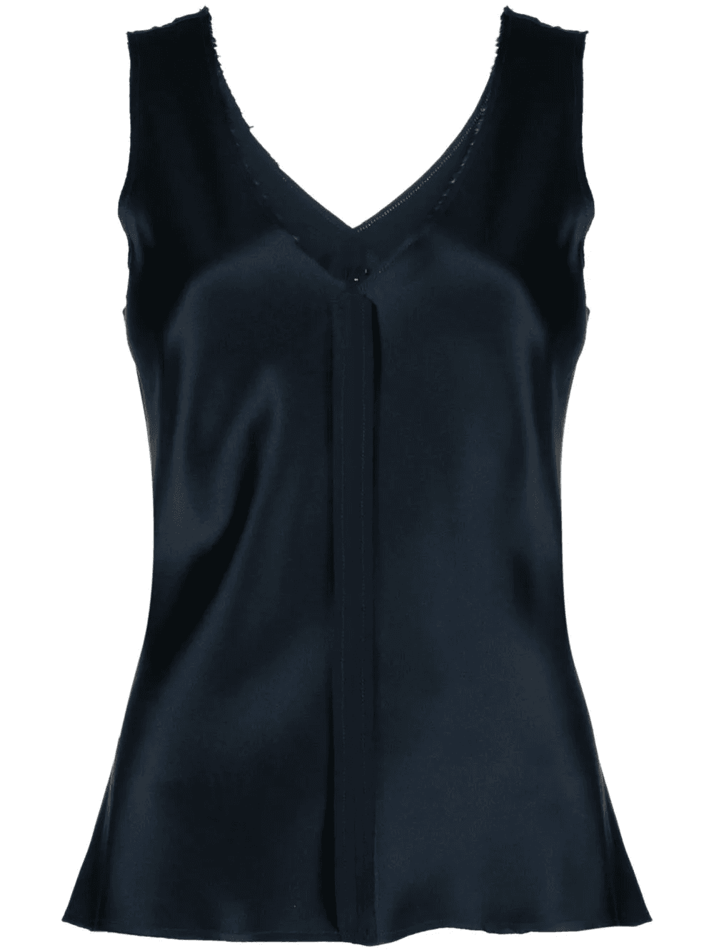 satin V-neck tank top - Image 1