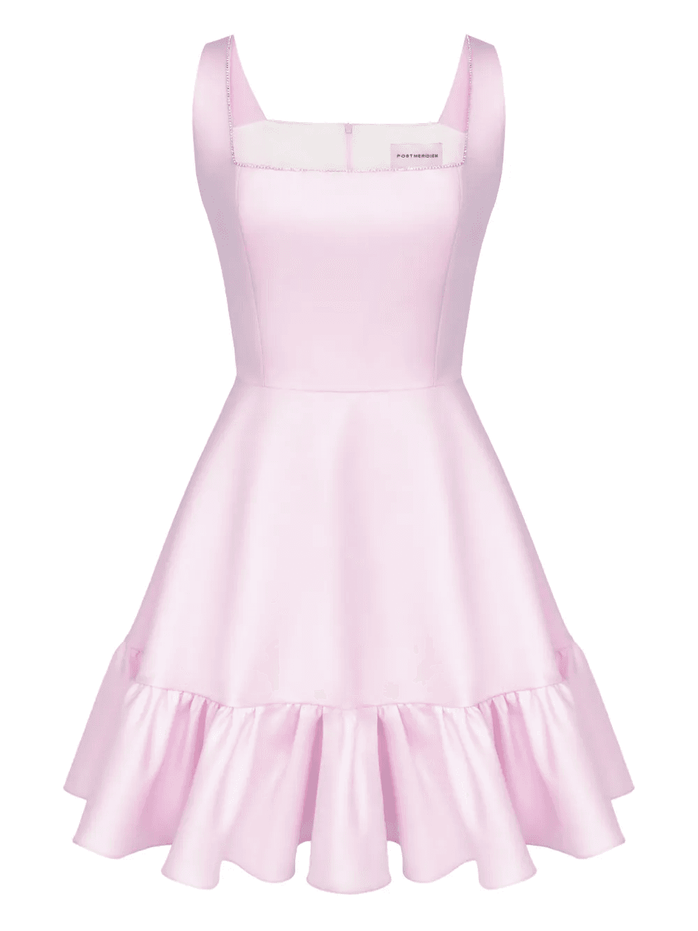 ruffle-hem mini dress - Image 1