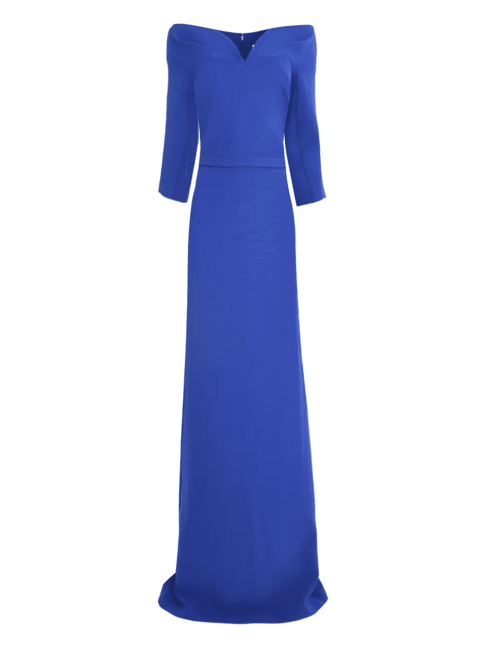 off-shoulder pleated gown - Image 1