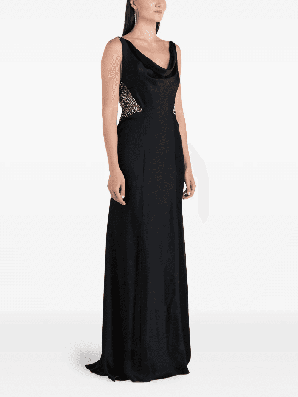 Elaris embellished cowl-neck dress - Image 1