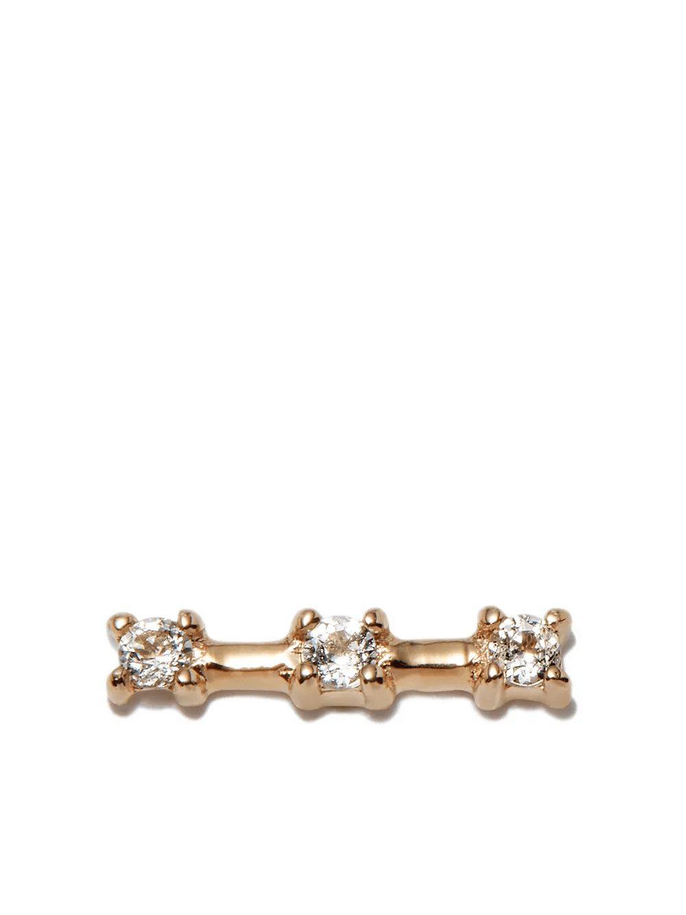 14kt yellow stud earring - Image 1