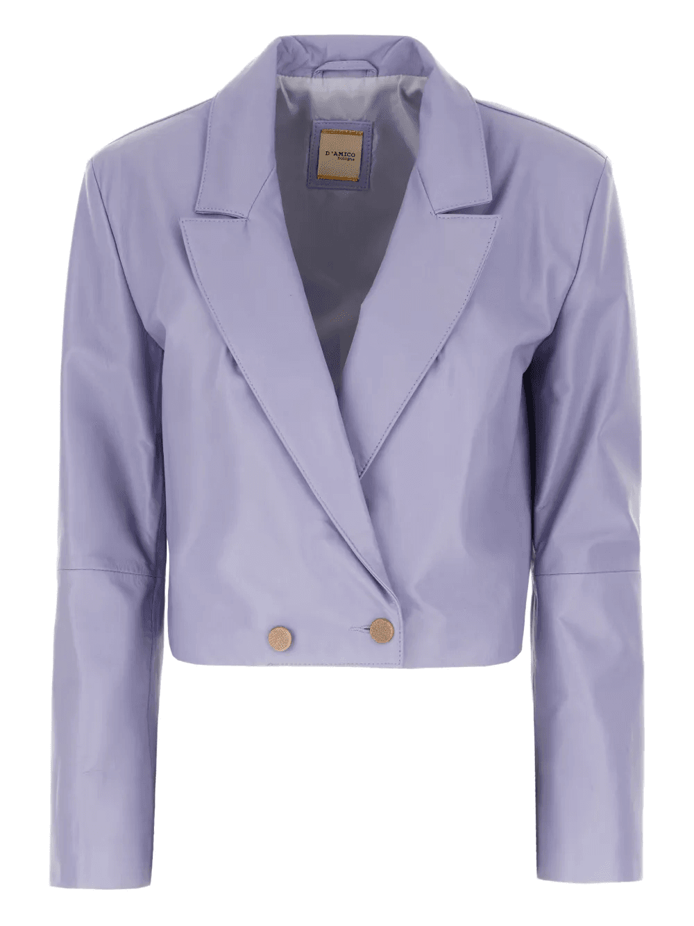 double-breasted cropped jacket - Image 1