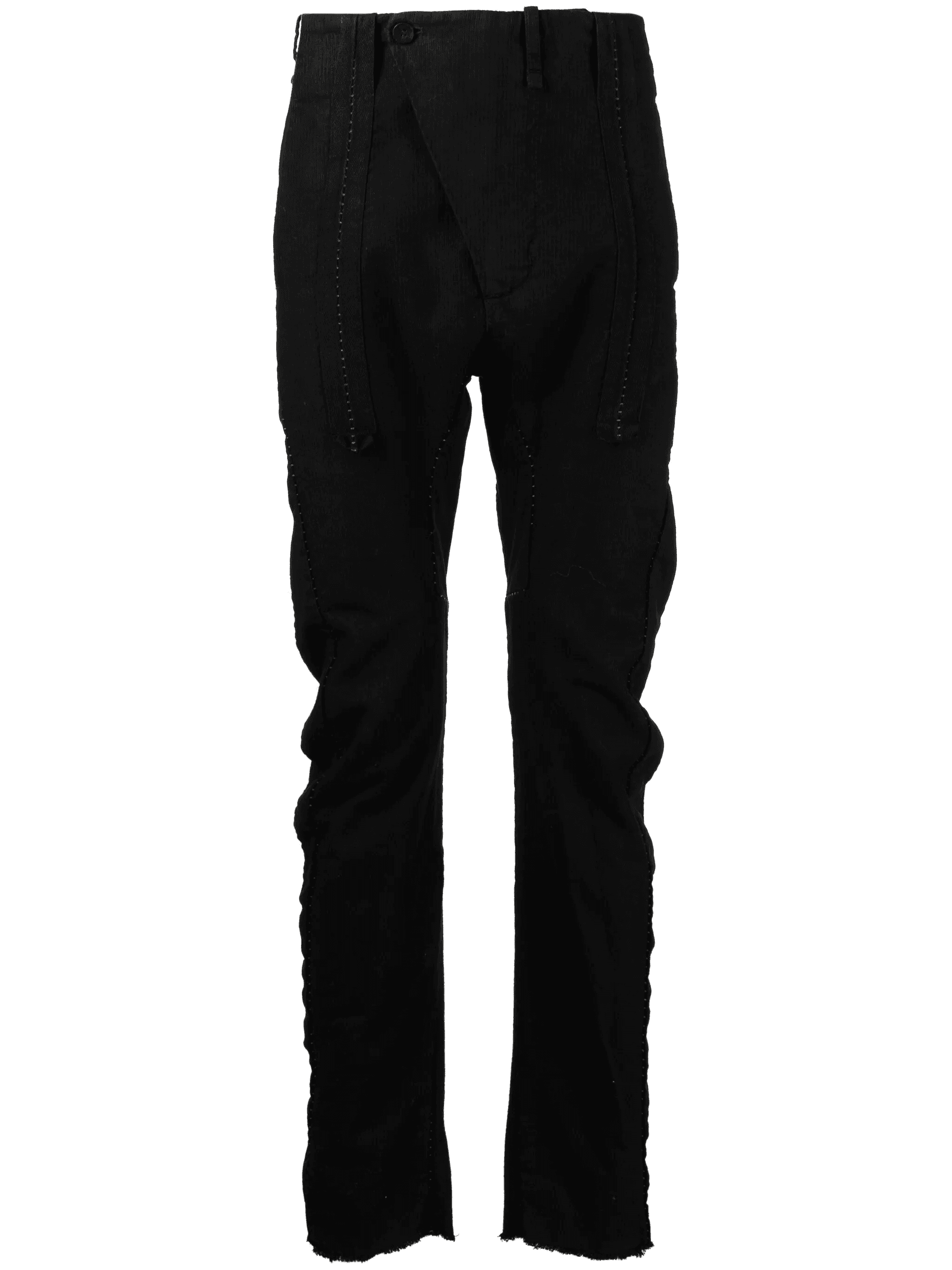 ribbed cotton tapered trousers - Image 1