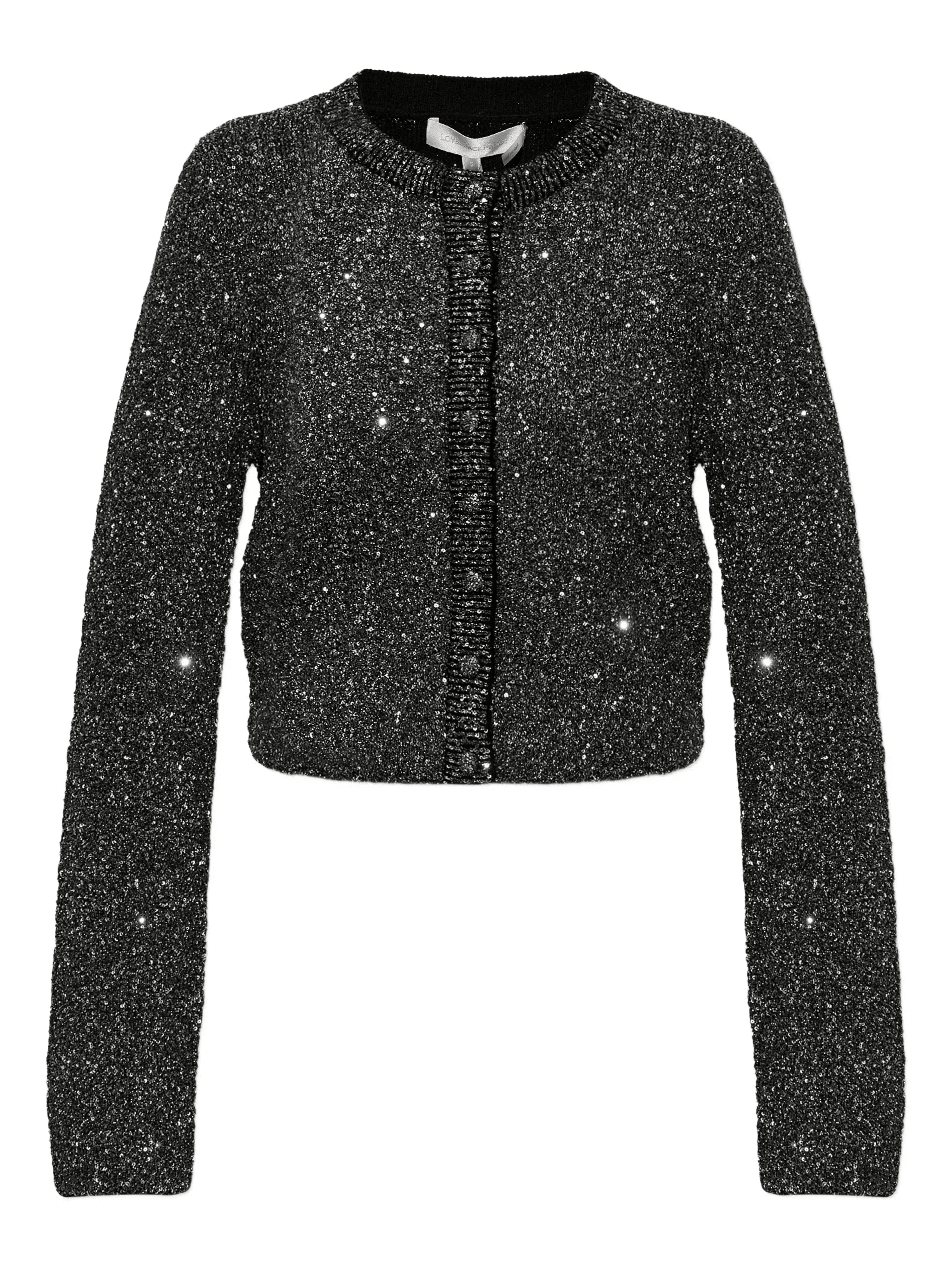 sequin-embellished cardigan - Image 1