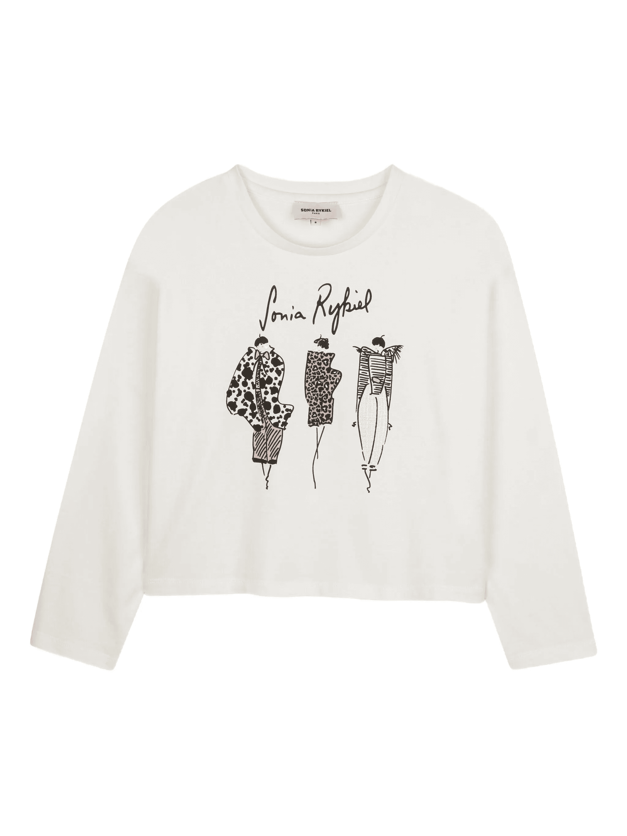 illustrated-graphic long-sleeve sweatshirt - Image 1