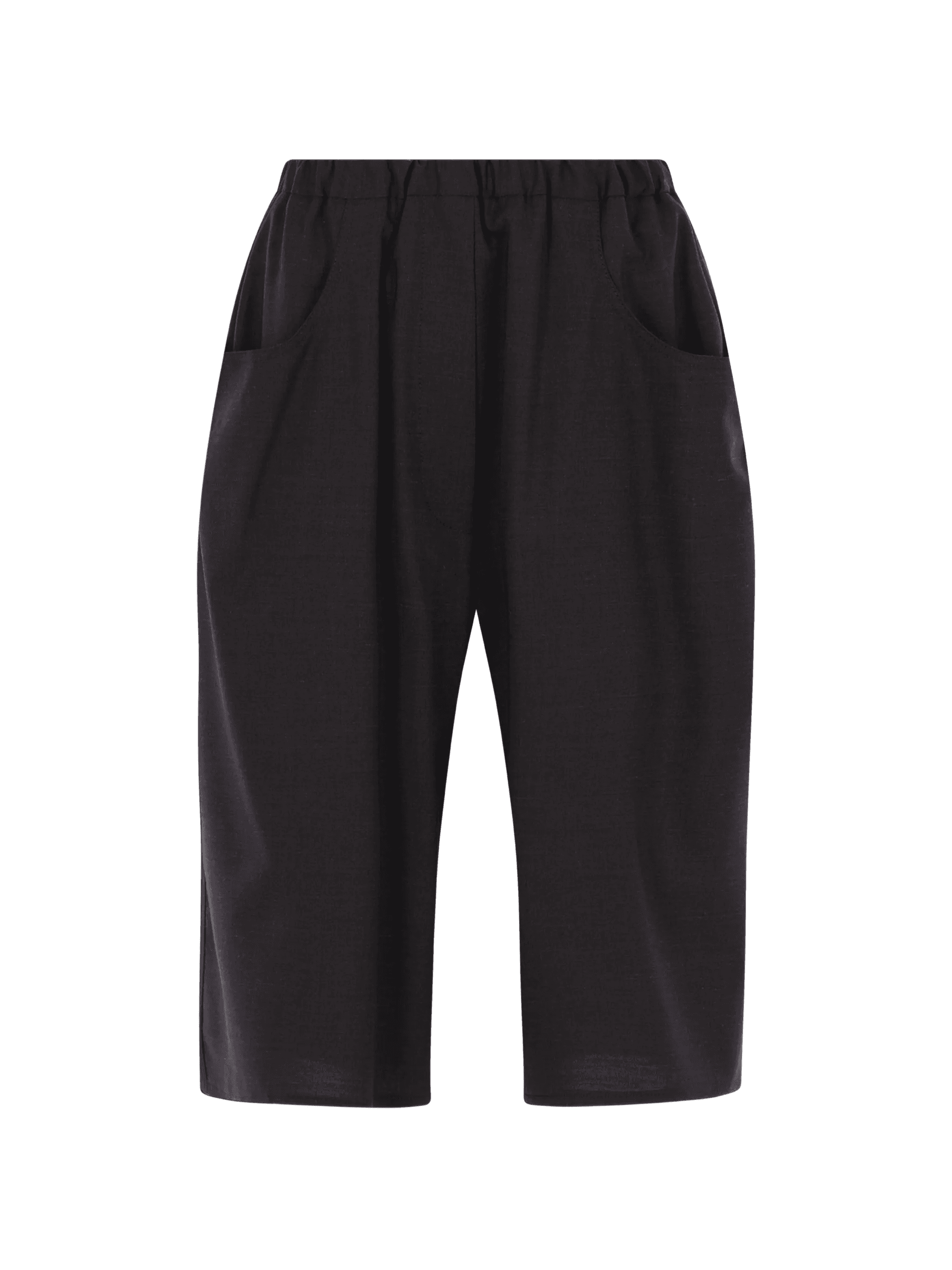 elastic-waist bermuda shorts - Image 1