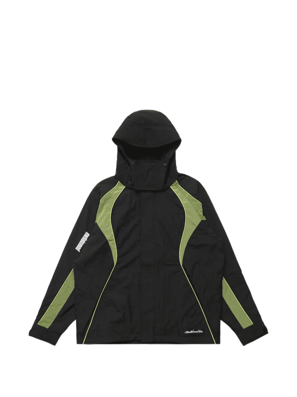 hooded mesh panel jacket - Image 1