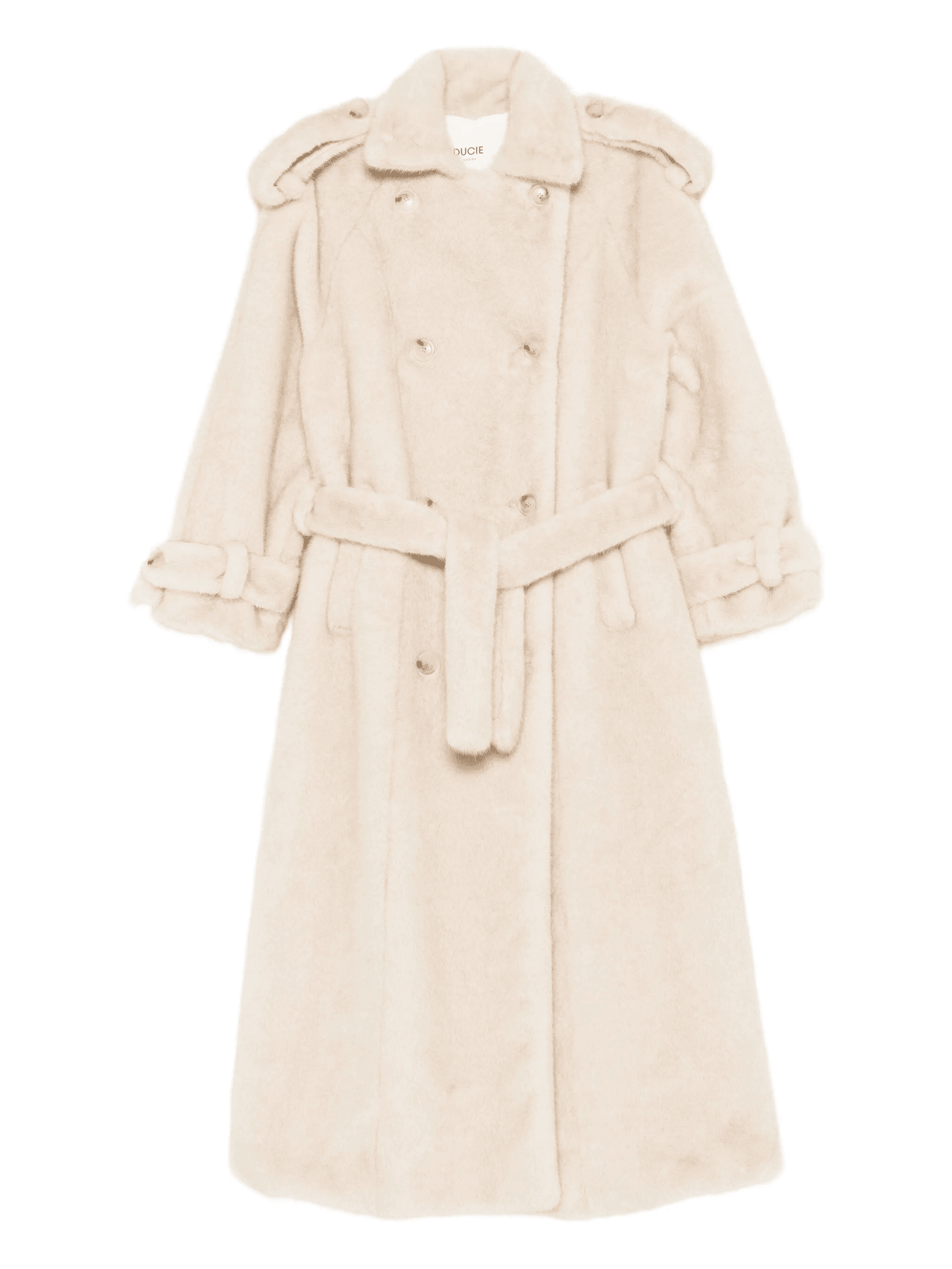 Thalia double-breasted faux fur coat - Image 1