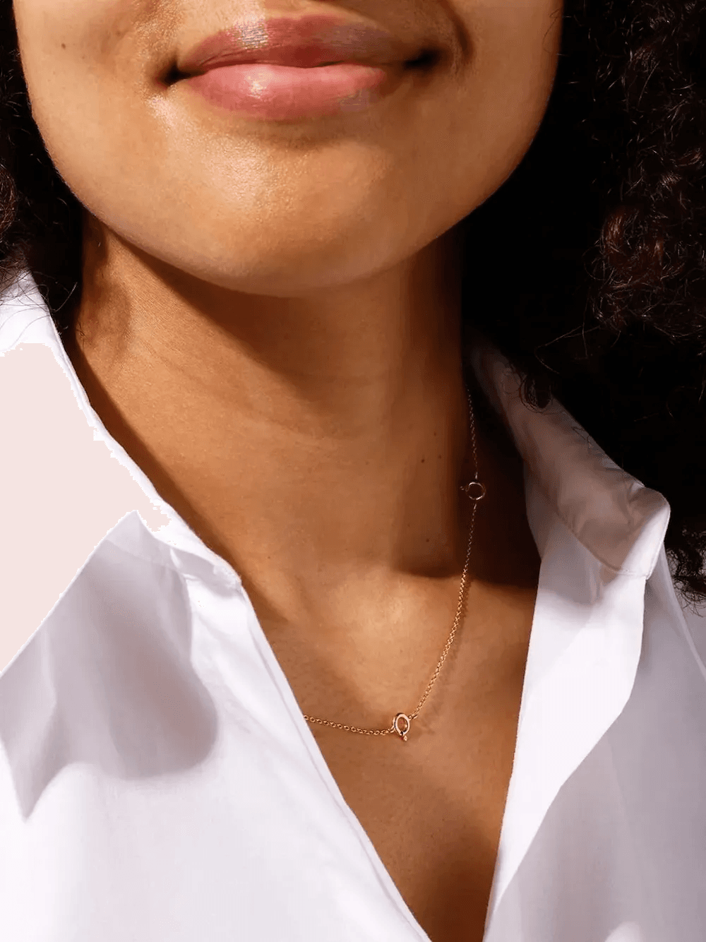 chain-link charm necklace - Image 1