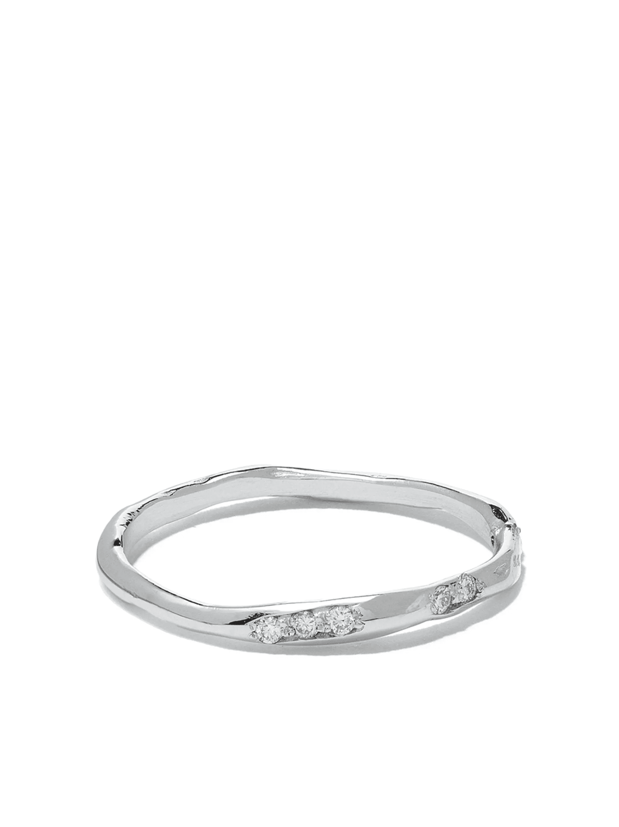 18kt white gold Diamond band - Image 1