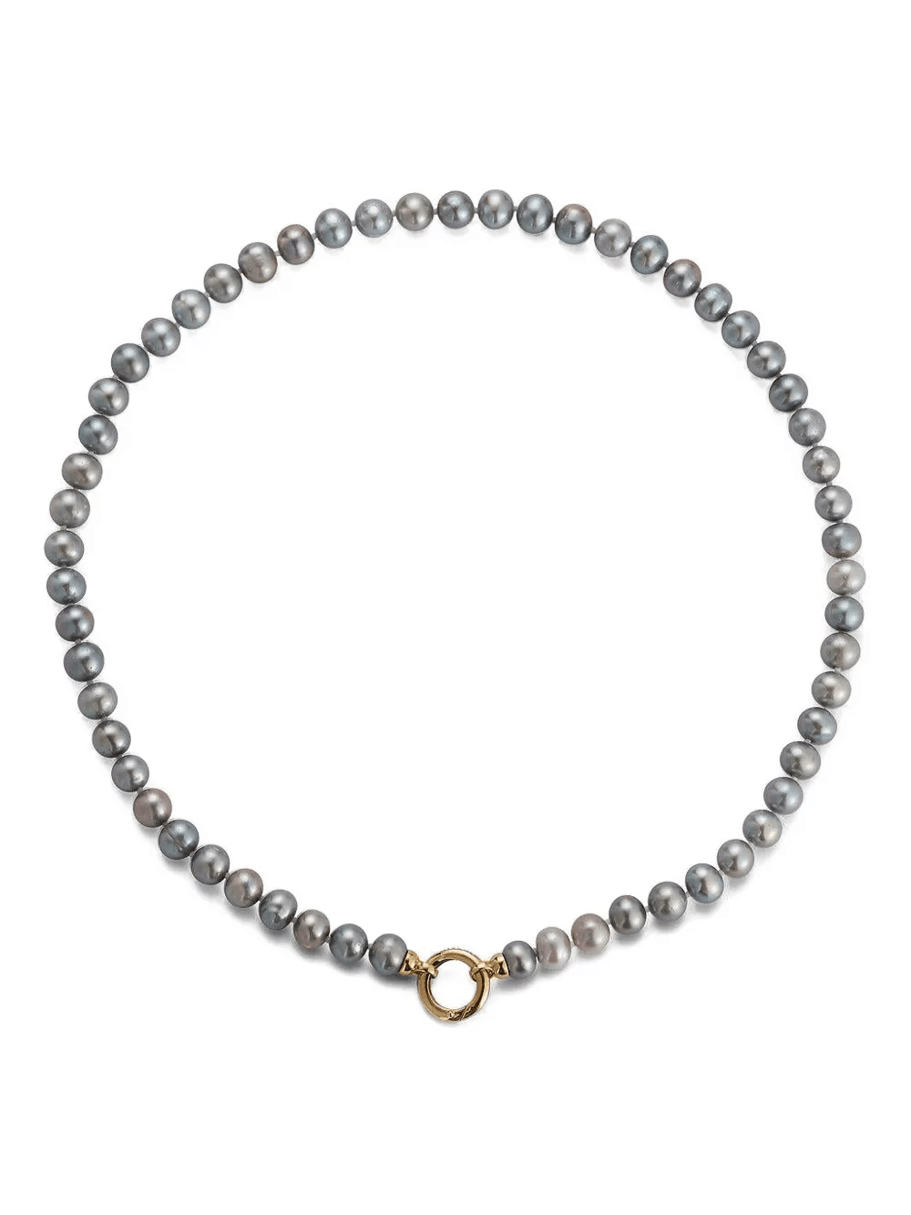 grey freshwater pearl necklace - Image 1
