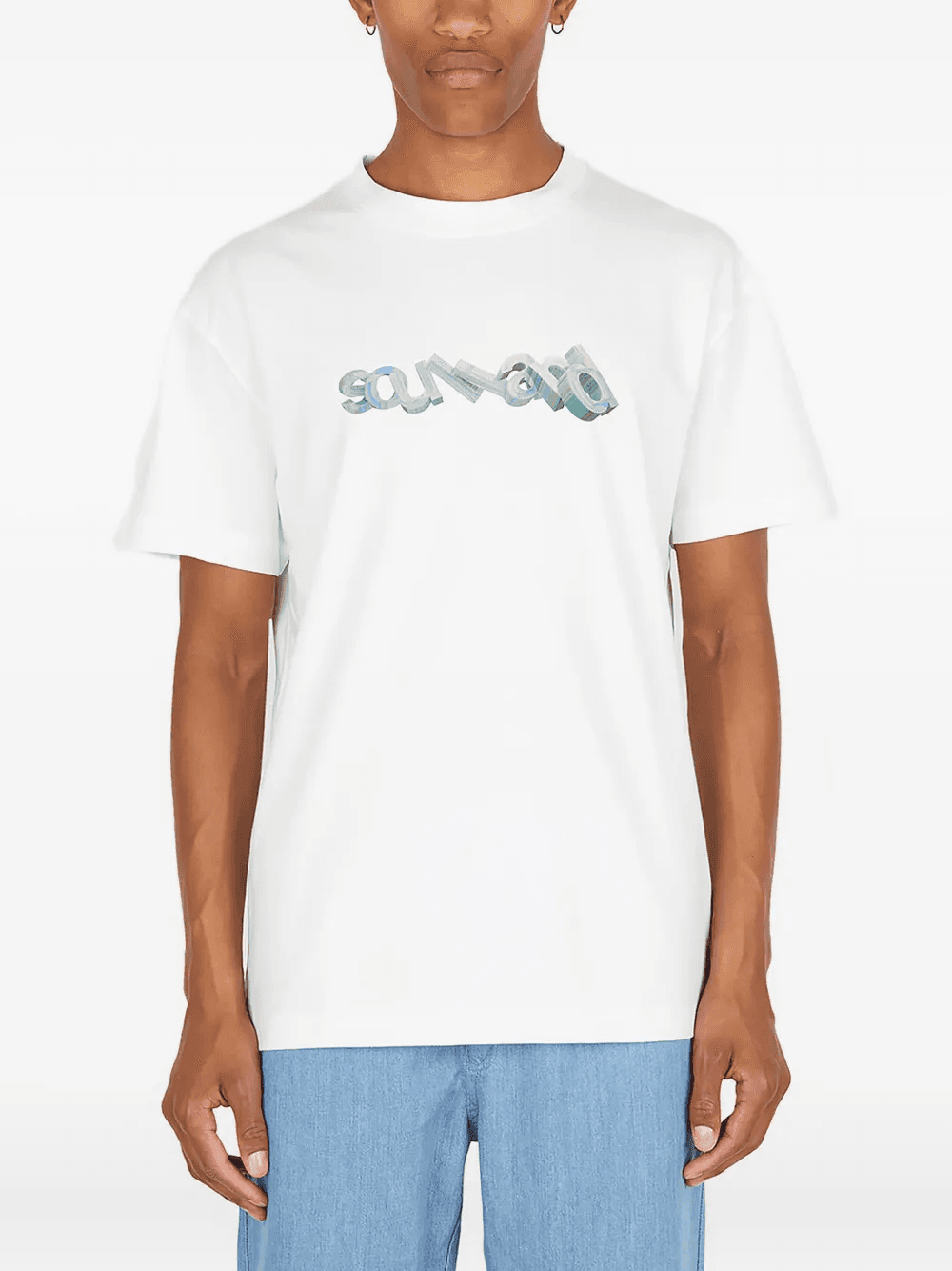 Tilting logo-print T-shirt - Image 1