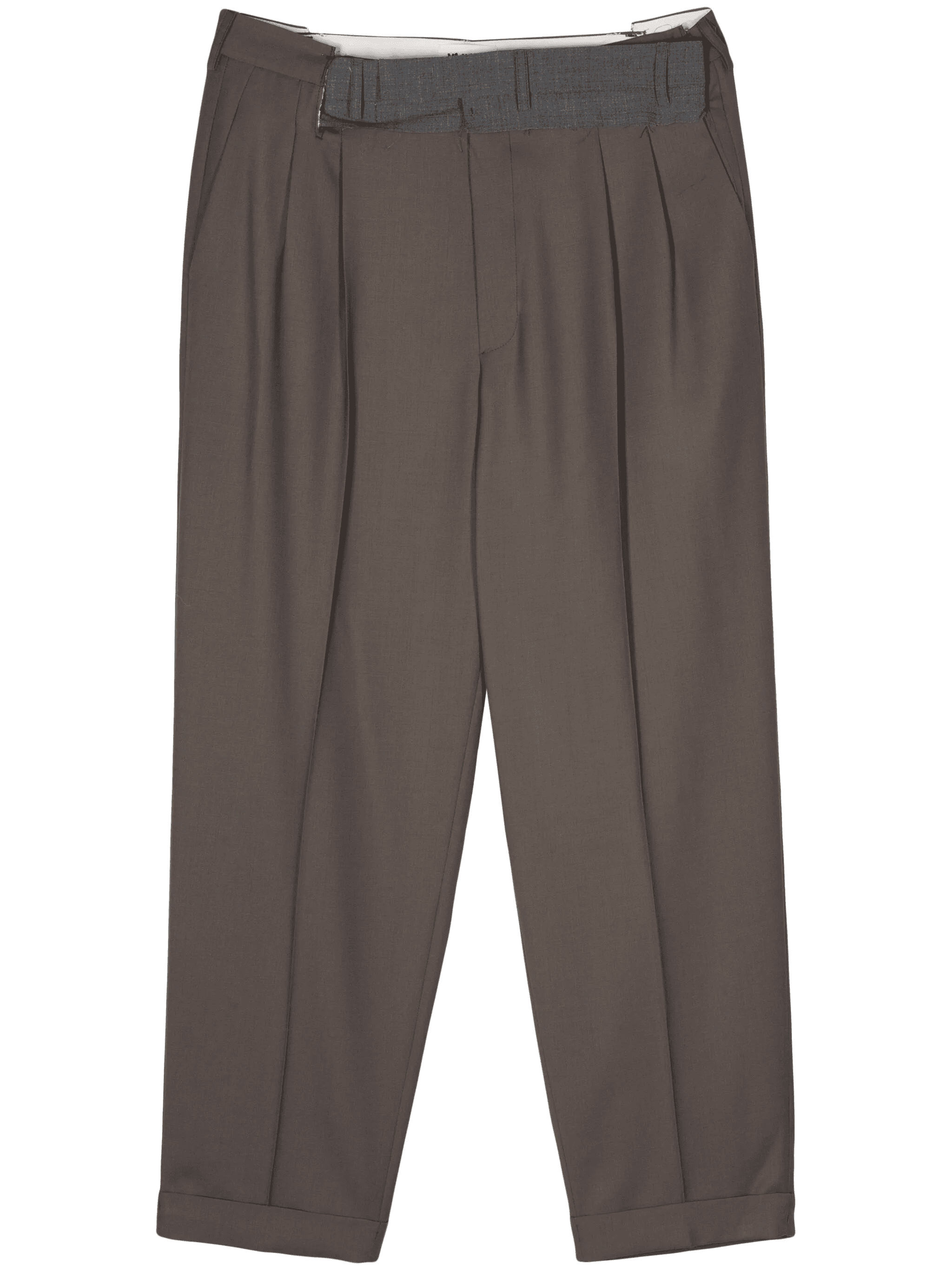 pleat-detail wide-leg trousers - Image 1