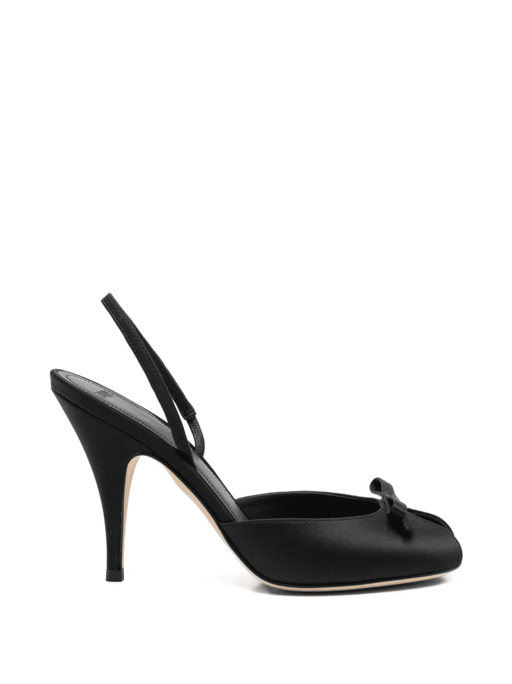 bow-embellishment slingback sandals - Image 1