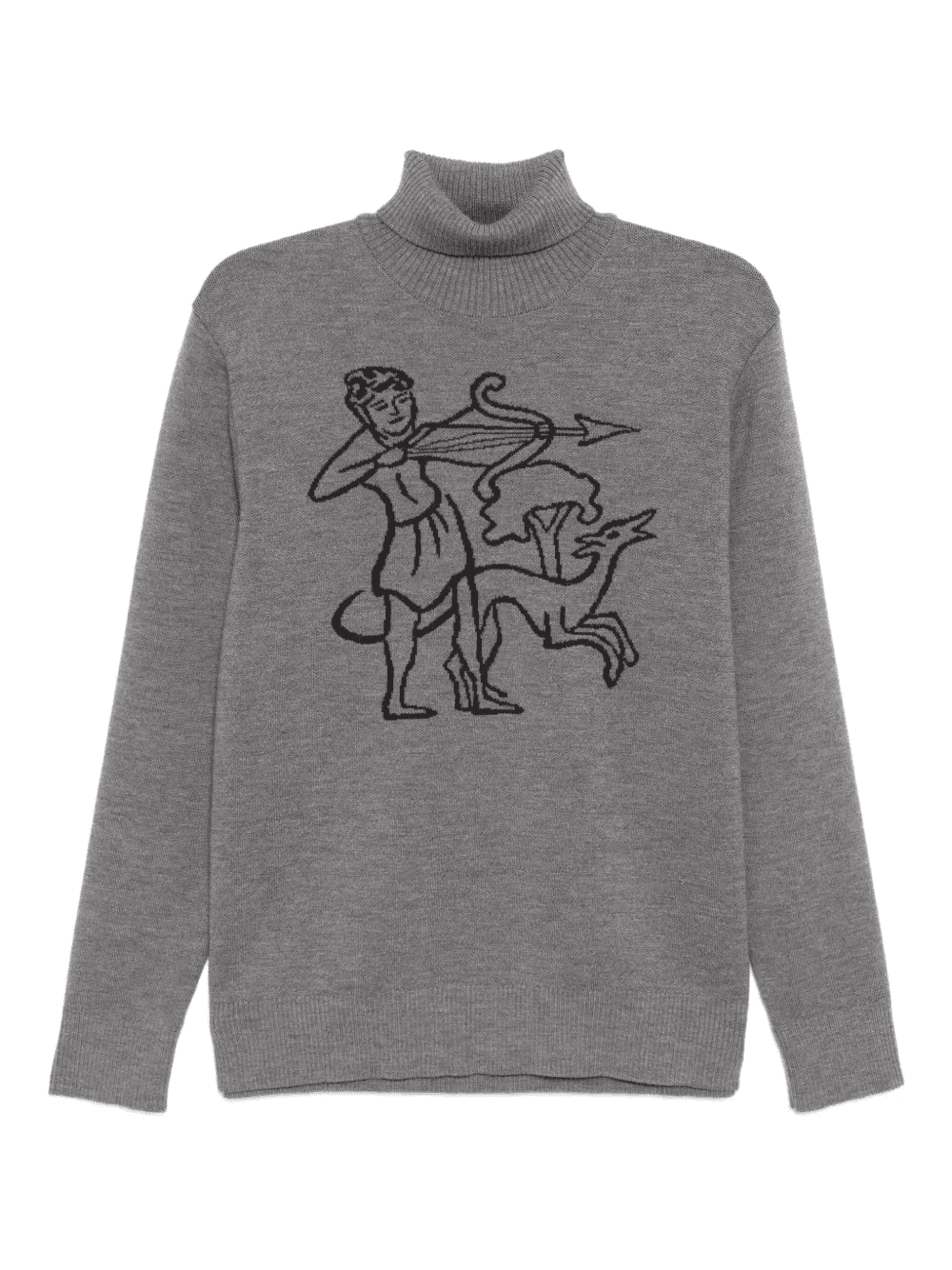 ribbed turtleneck sweater - Image 1