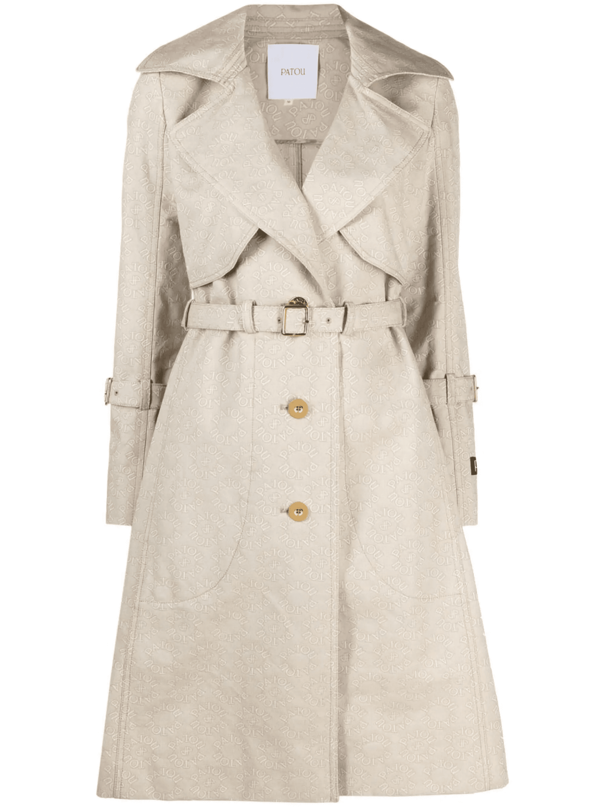belted trench coat - Image 1