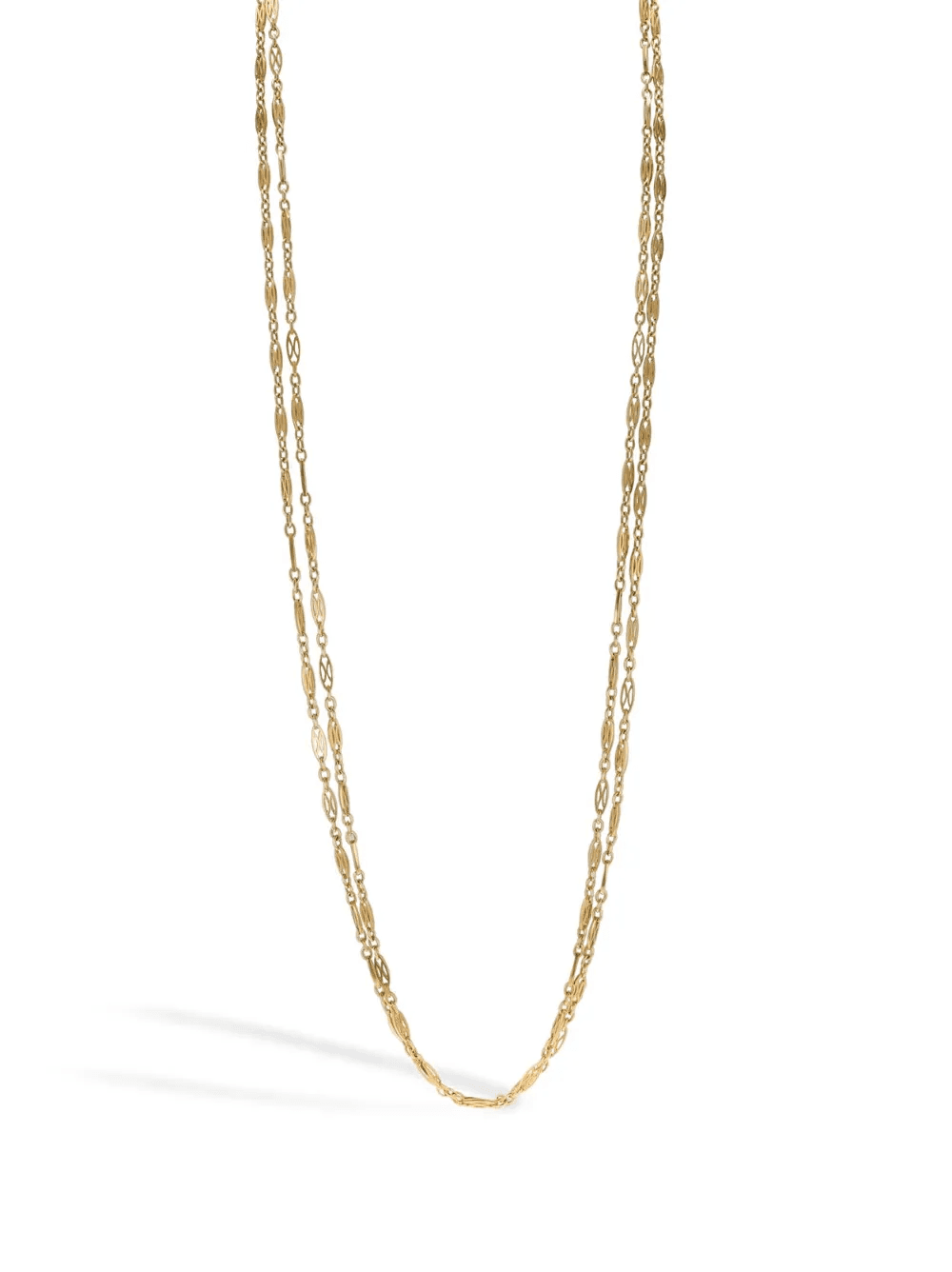 1900s 18kt yellow gold French chain-link necklace - Image 1