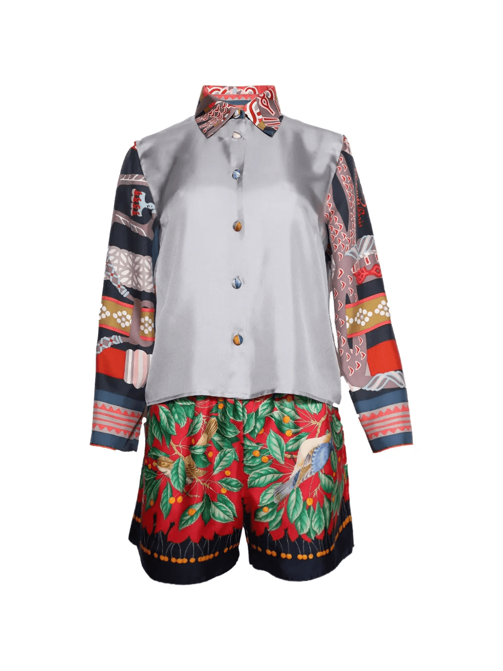 silk shorts set - Image 1