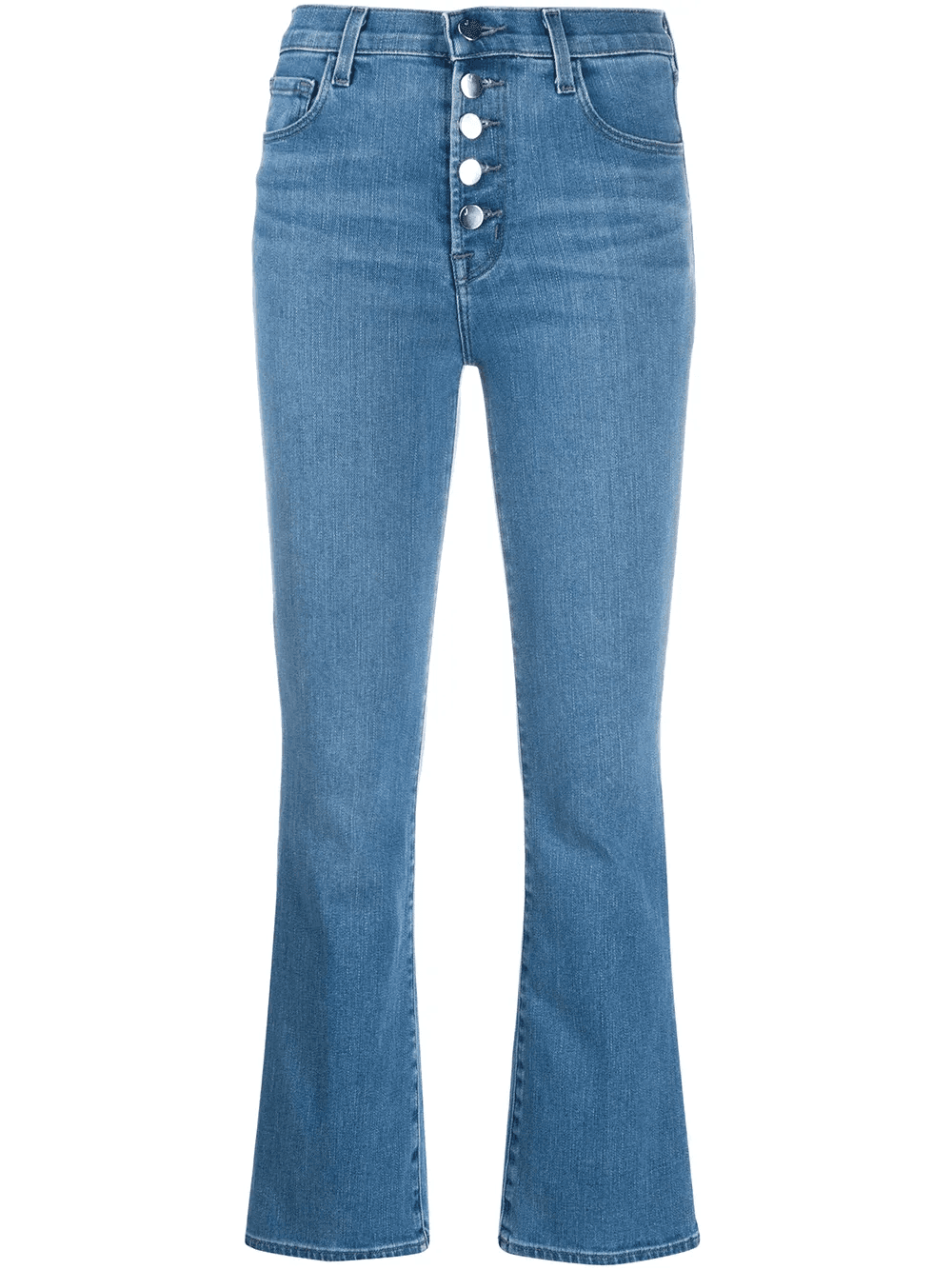 cropped bell leg jeans - Image 1