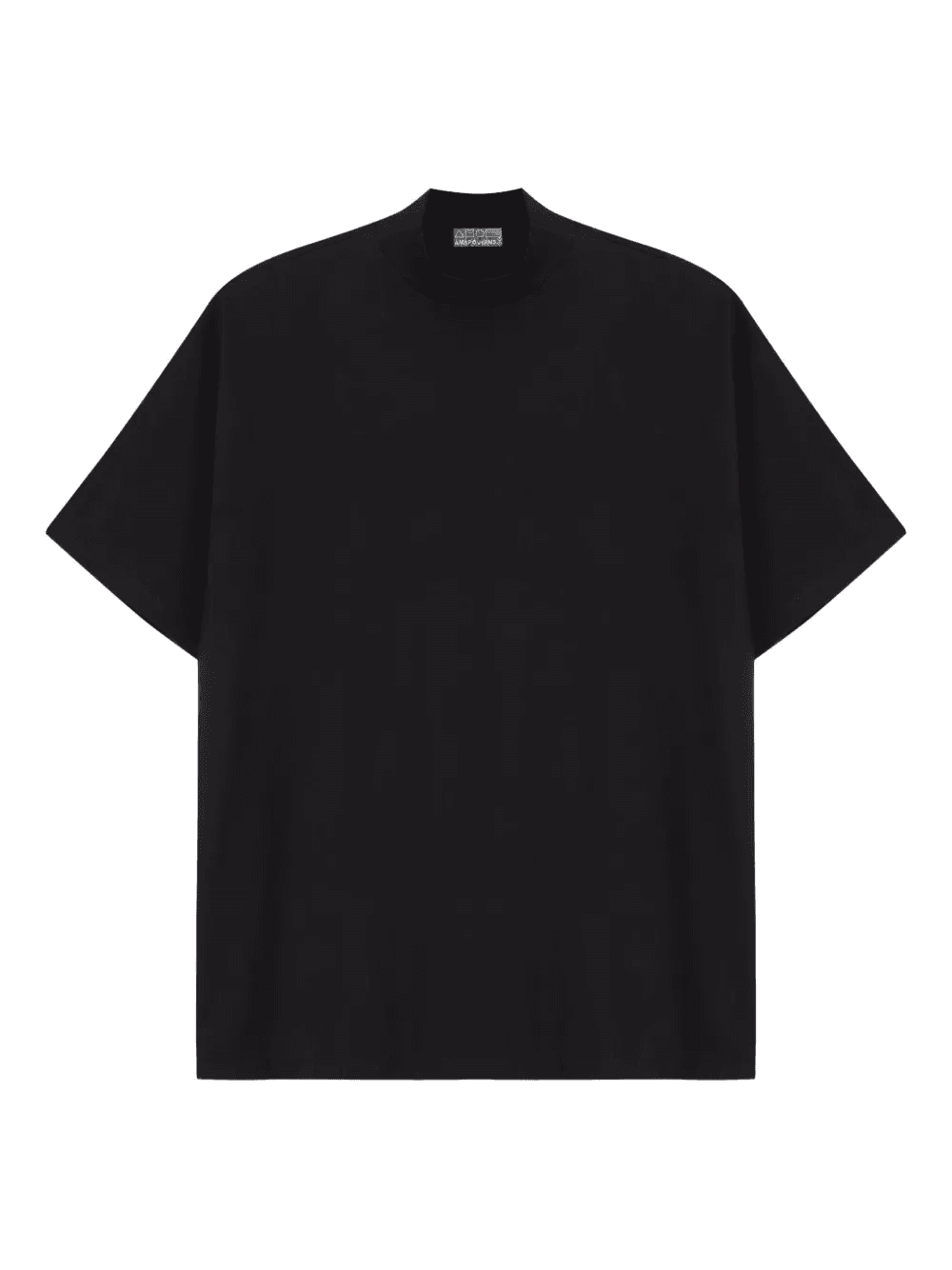mock-neck boxy t-shirt - Image 1