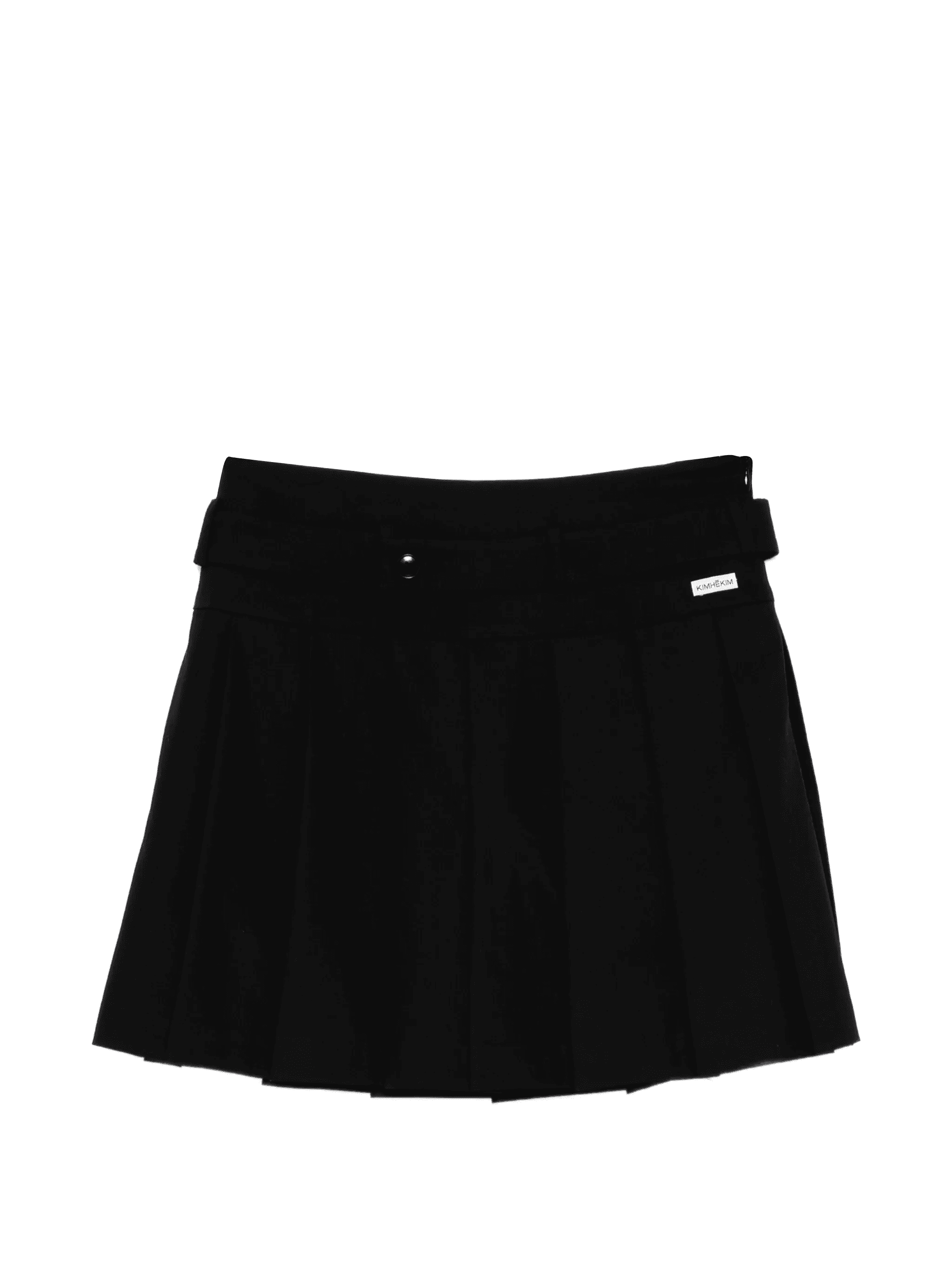 belt pleated mini short - Image 1