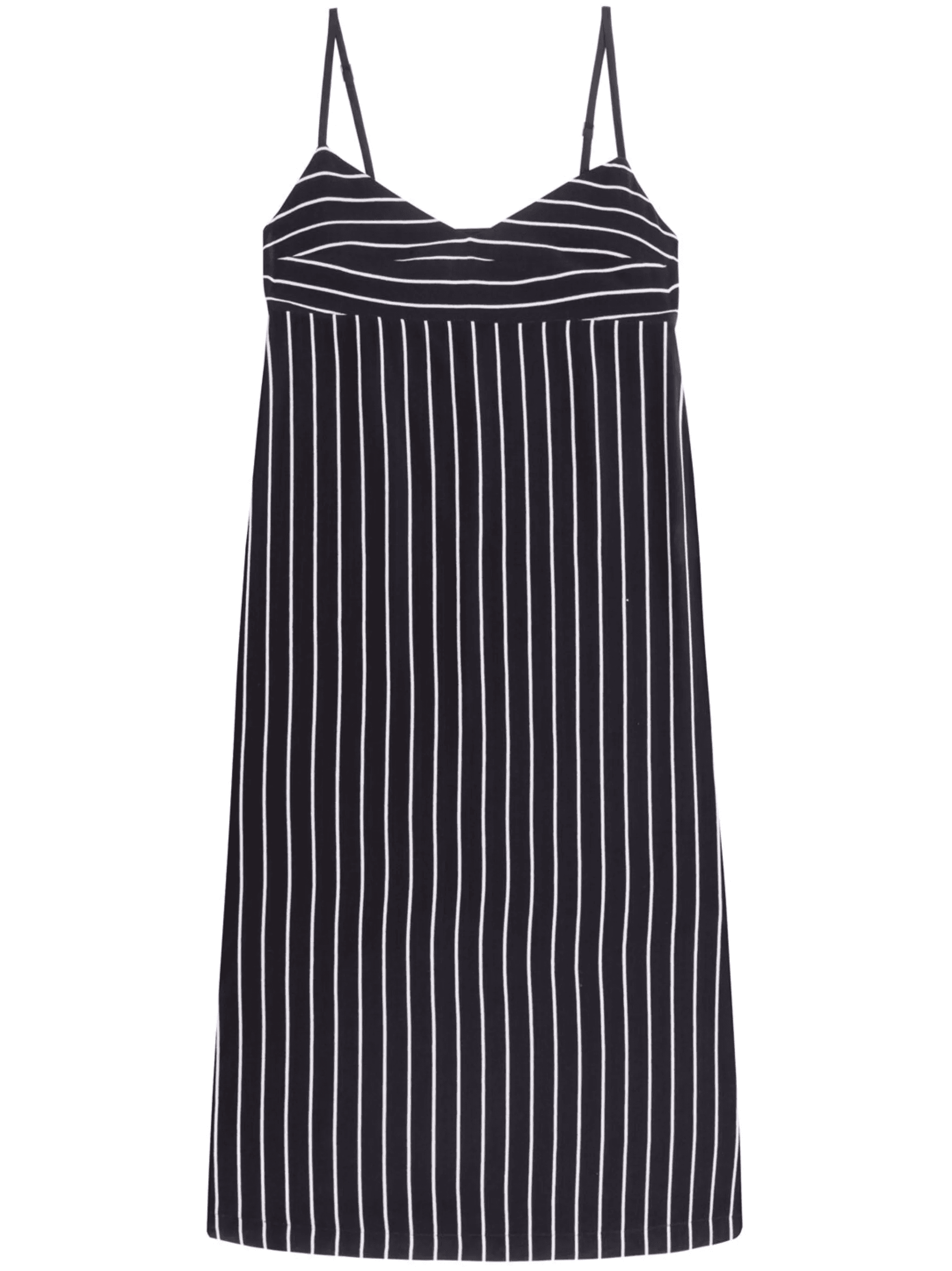 stripes silk midi dress - Image 1