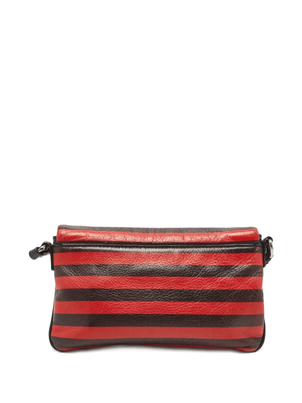 striped leather cross body bag - Image 1