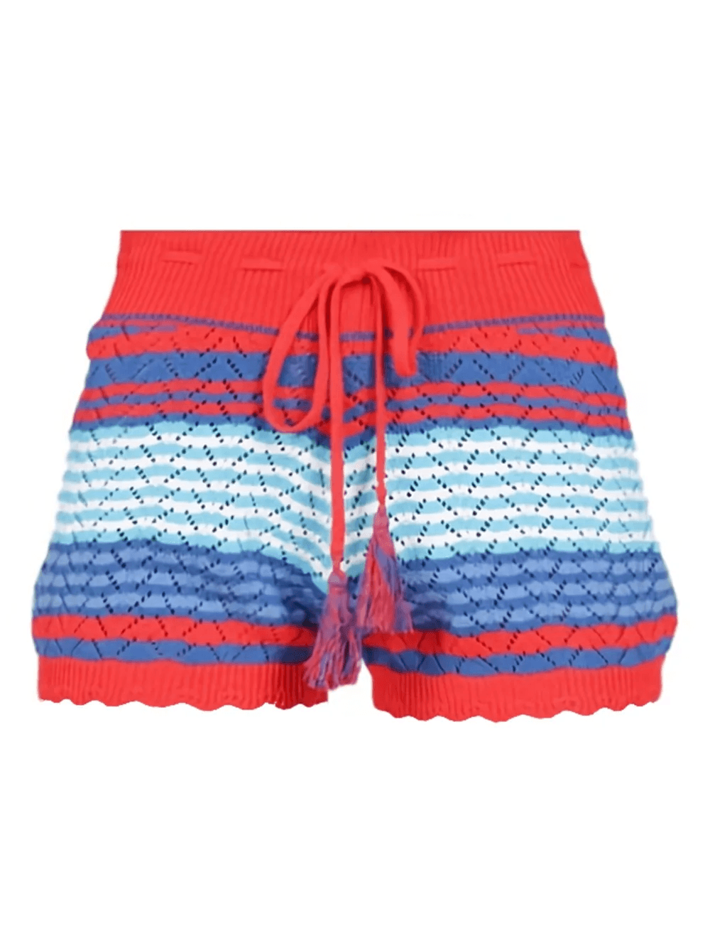 striped tassel-detail shorts - Image 1