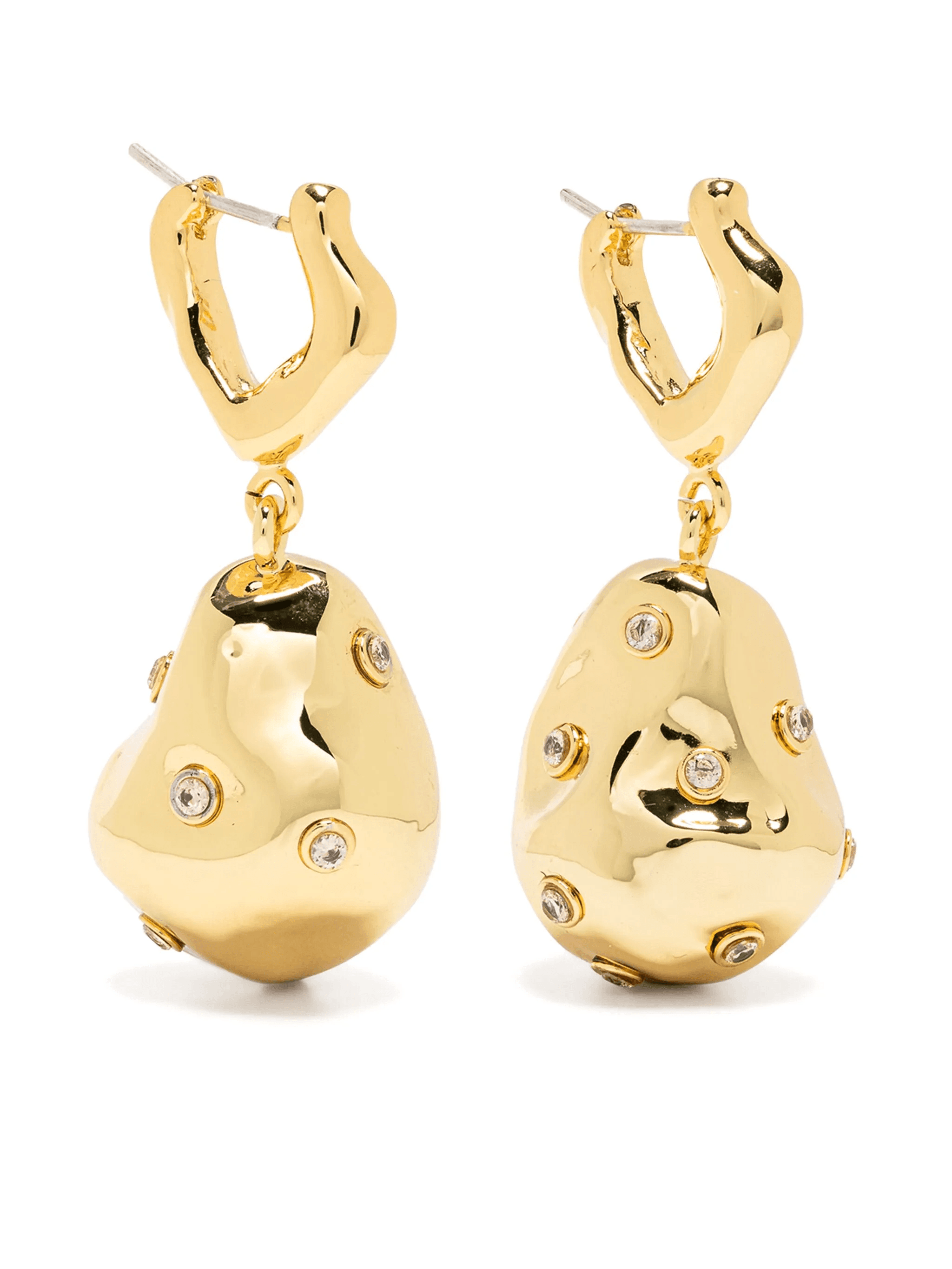 Pierced Pearl drop earrings - Image 1