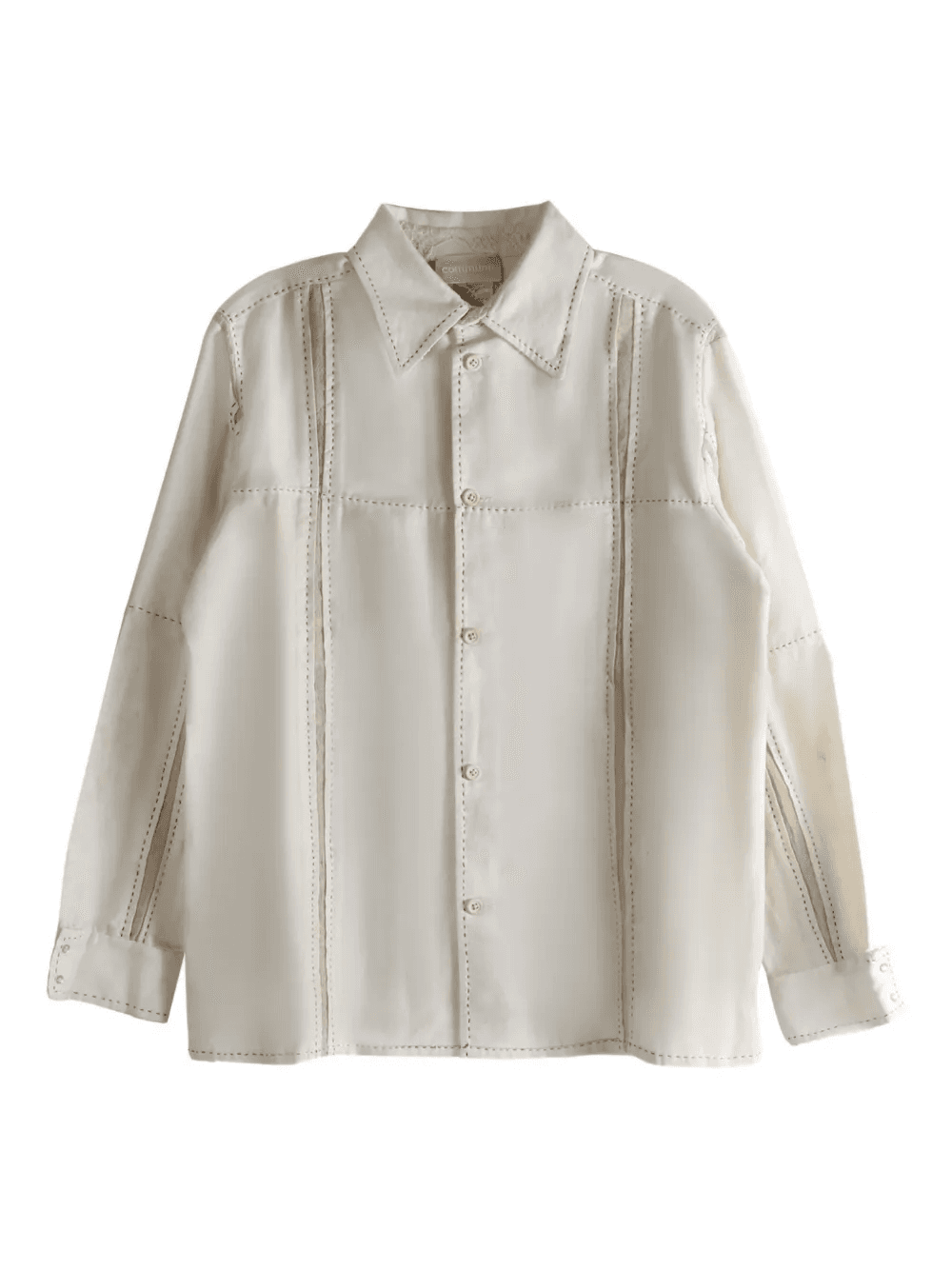 panelled seam-detail shirt - Image 1