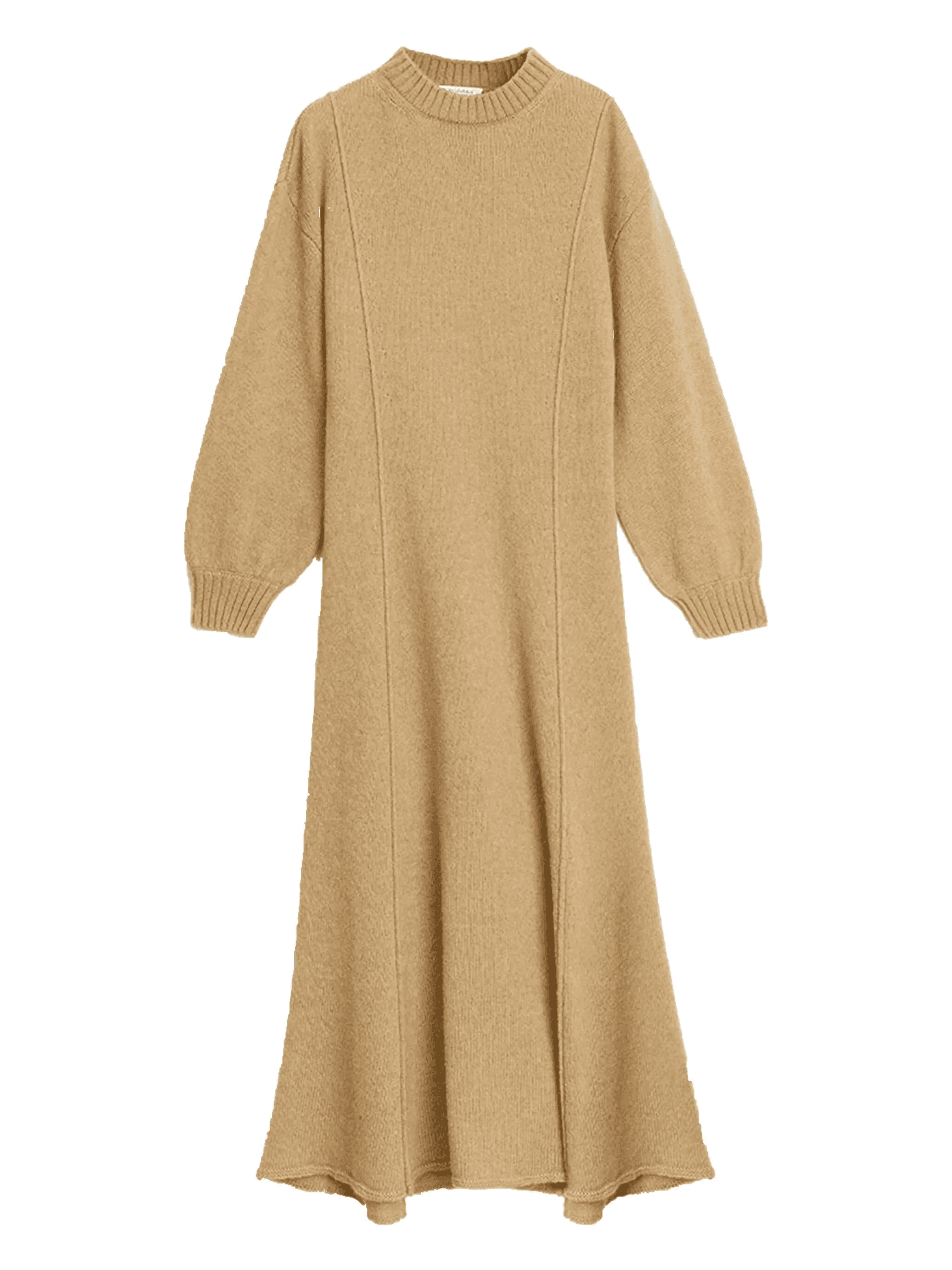 Tanner merino wool seam detail midi dress - Image 1