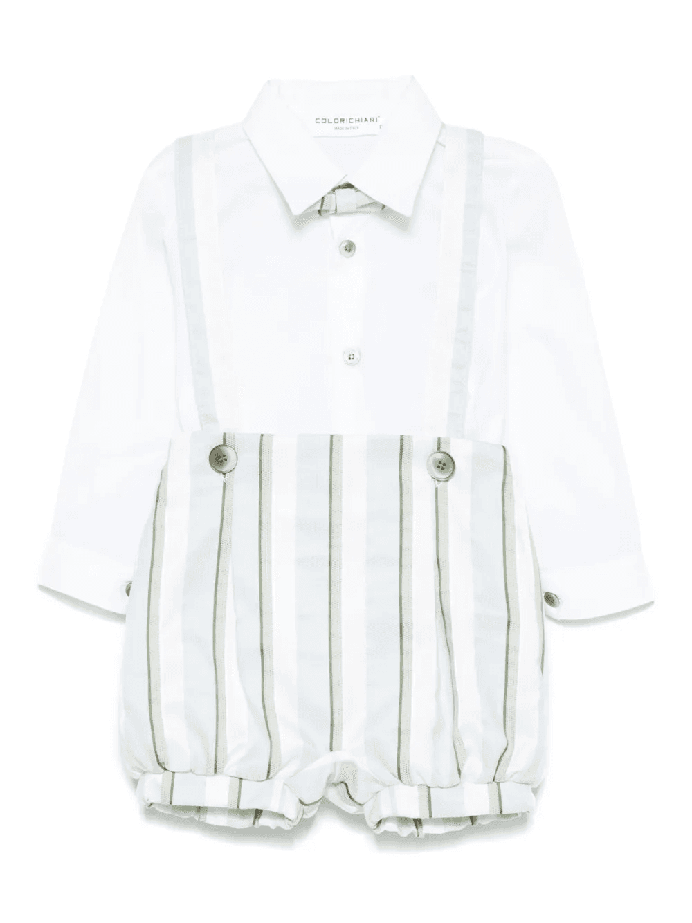 striped shirt and shorts set - Image 1