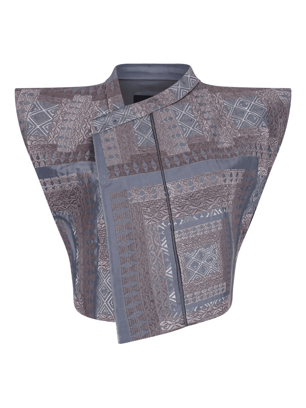 geometric-pattern gilet - Image 1
