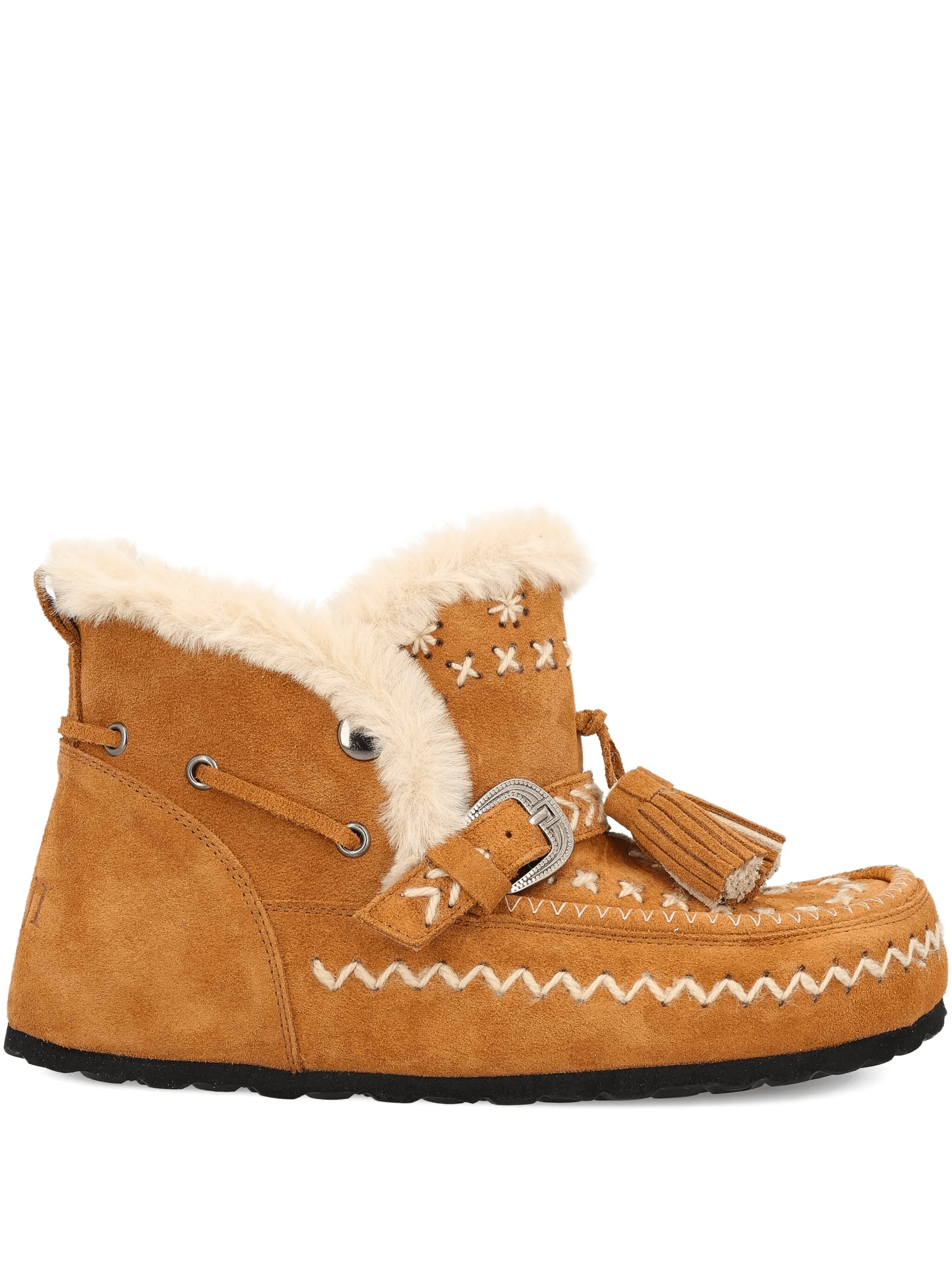 tassel-embellished suede boots - Image 1