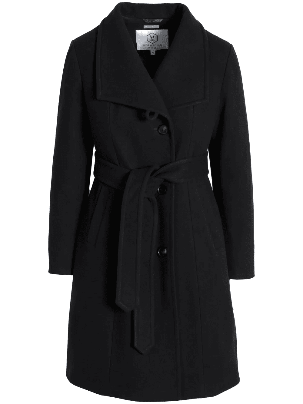 City belted-waist coat - Image 1