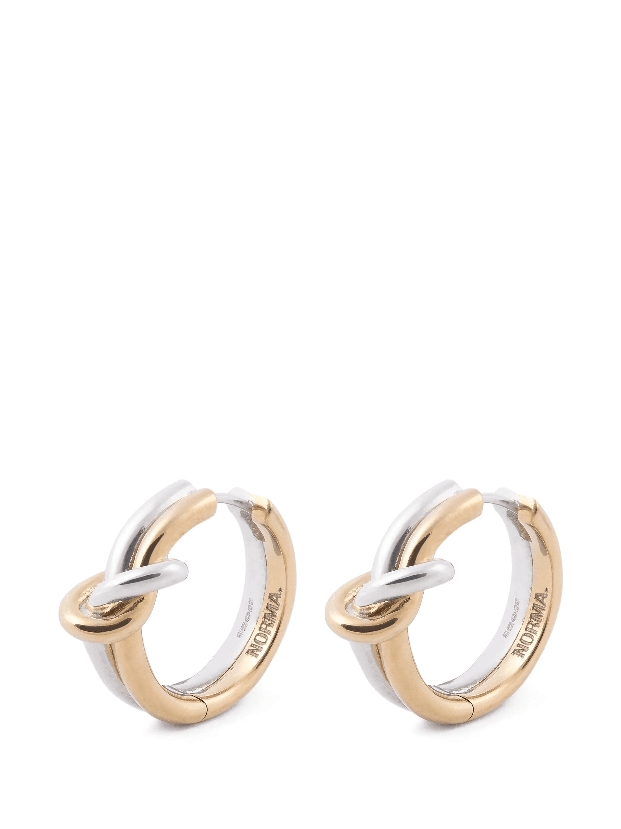 Hydra knot-detail hoop earrings - Image 1