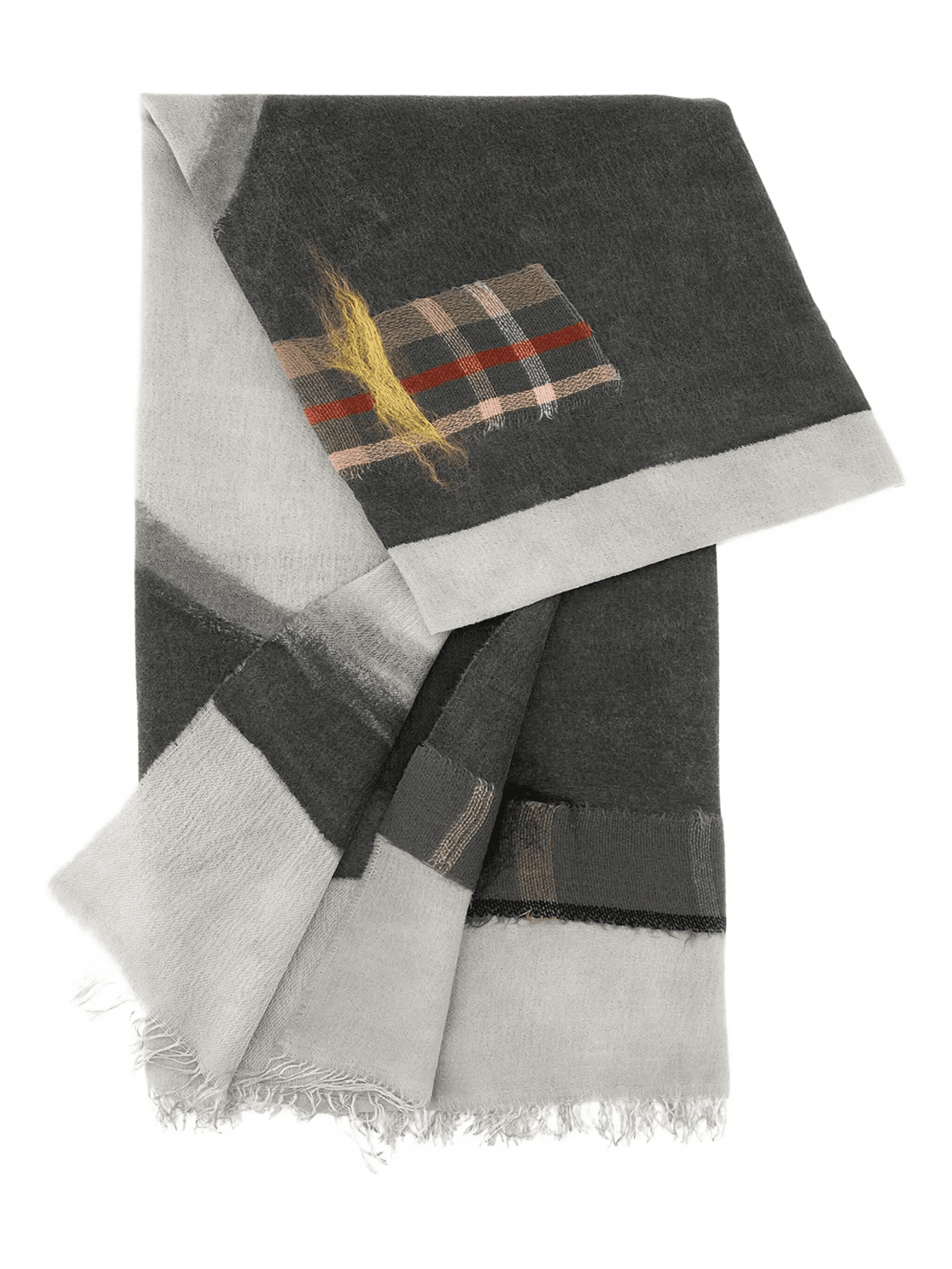 patchwork fringed scarf - Image 1