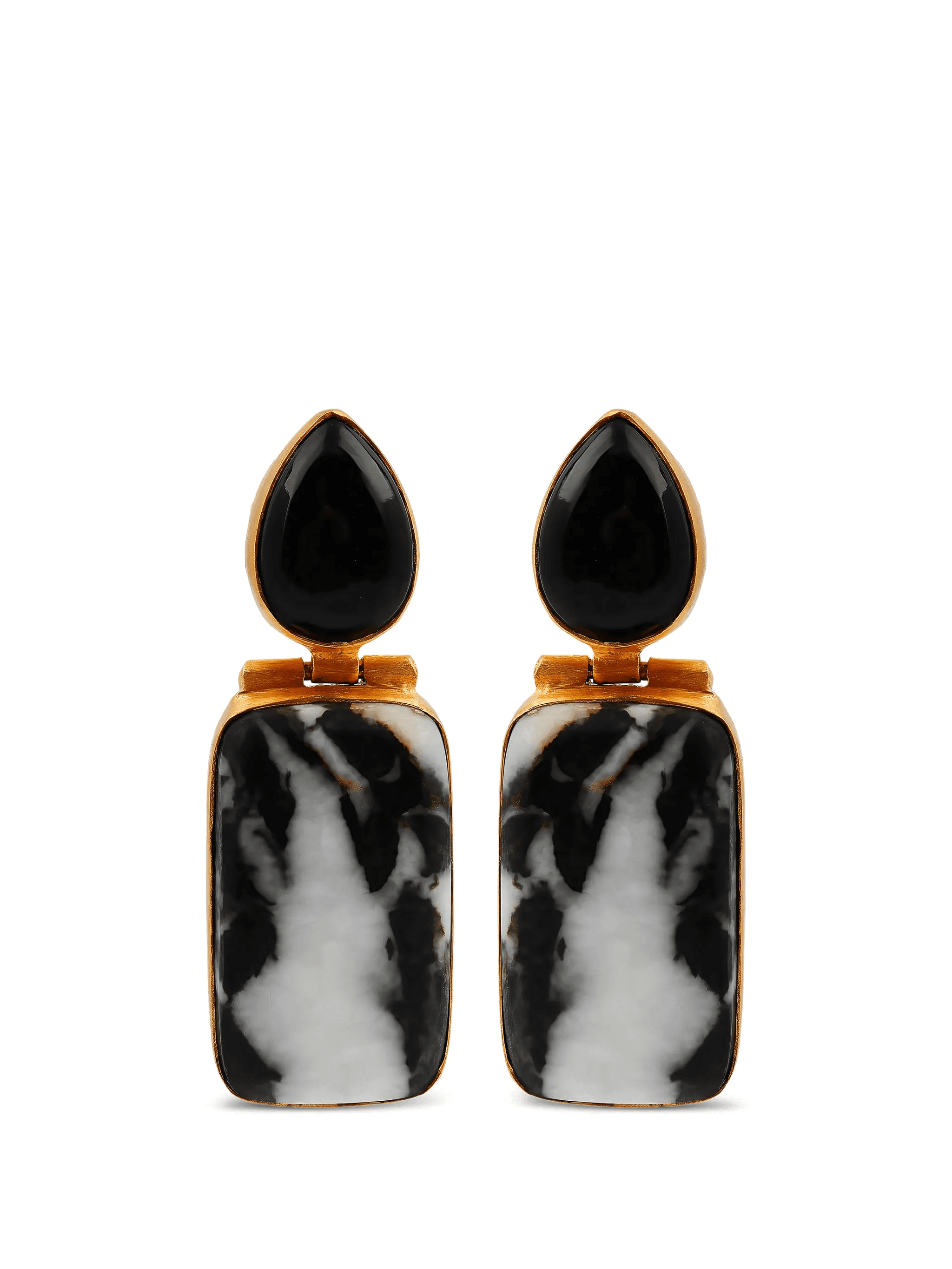 square-shape drop earrings - Image 1