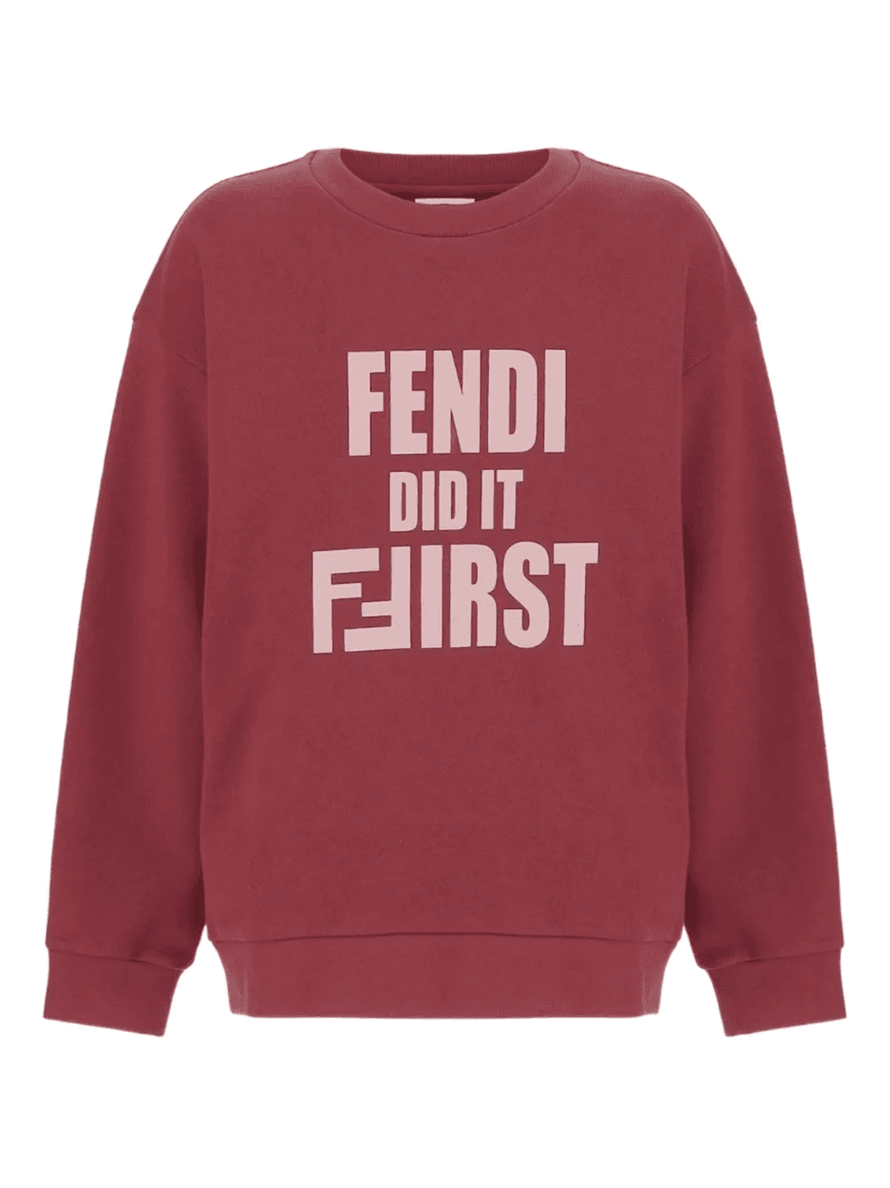 slogan-print sweatshirt - Image 1