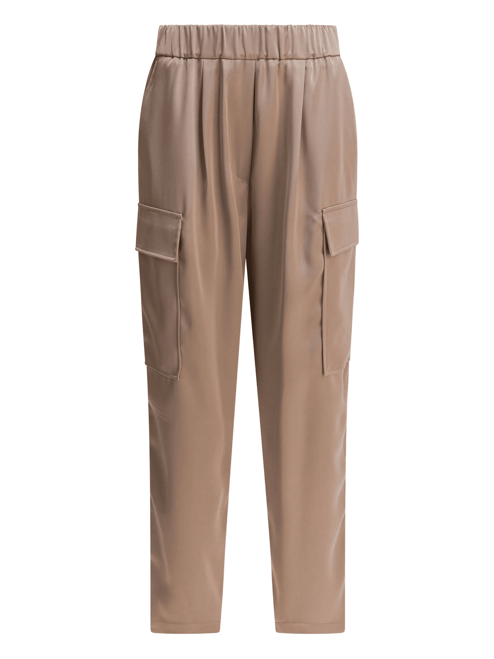 elastic-waist cargo trousers - Image 1