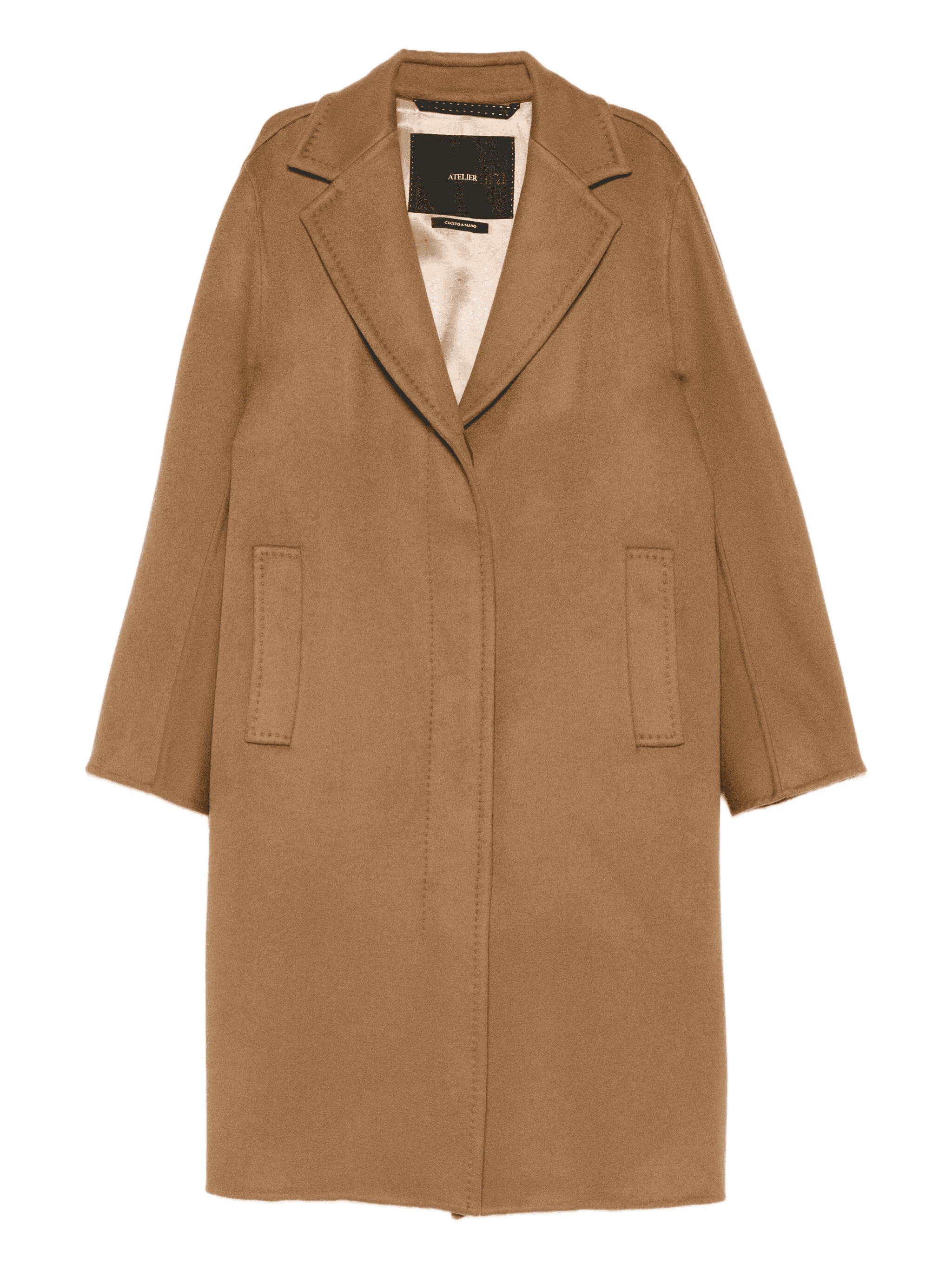 notched-lapel coat - Image 1