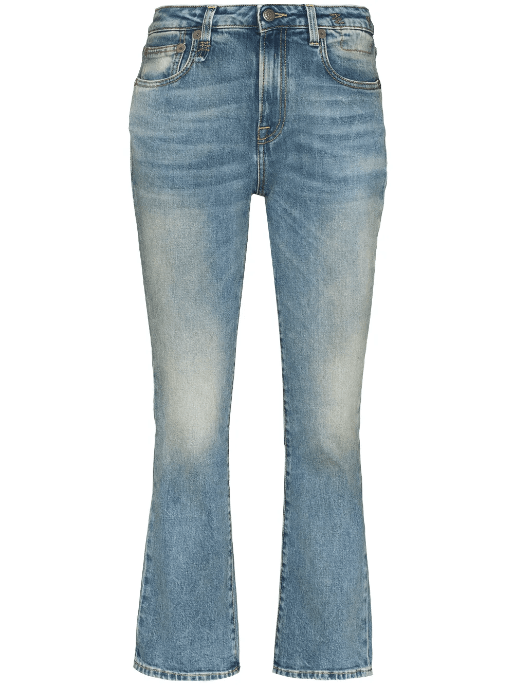 mid-rise flared jeans - Image 1