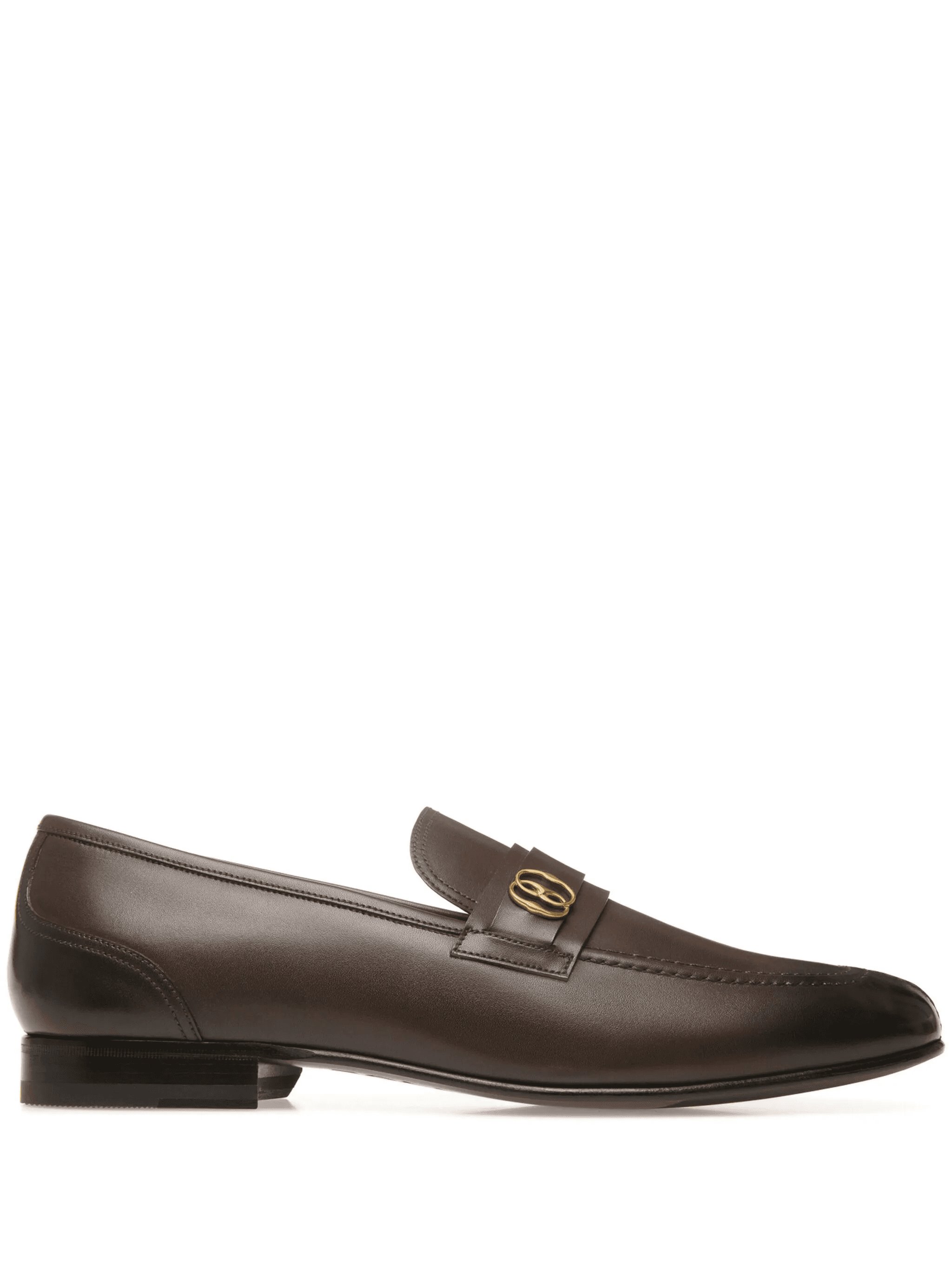 Sadei logo-plaque leather loafers - Image 1