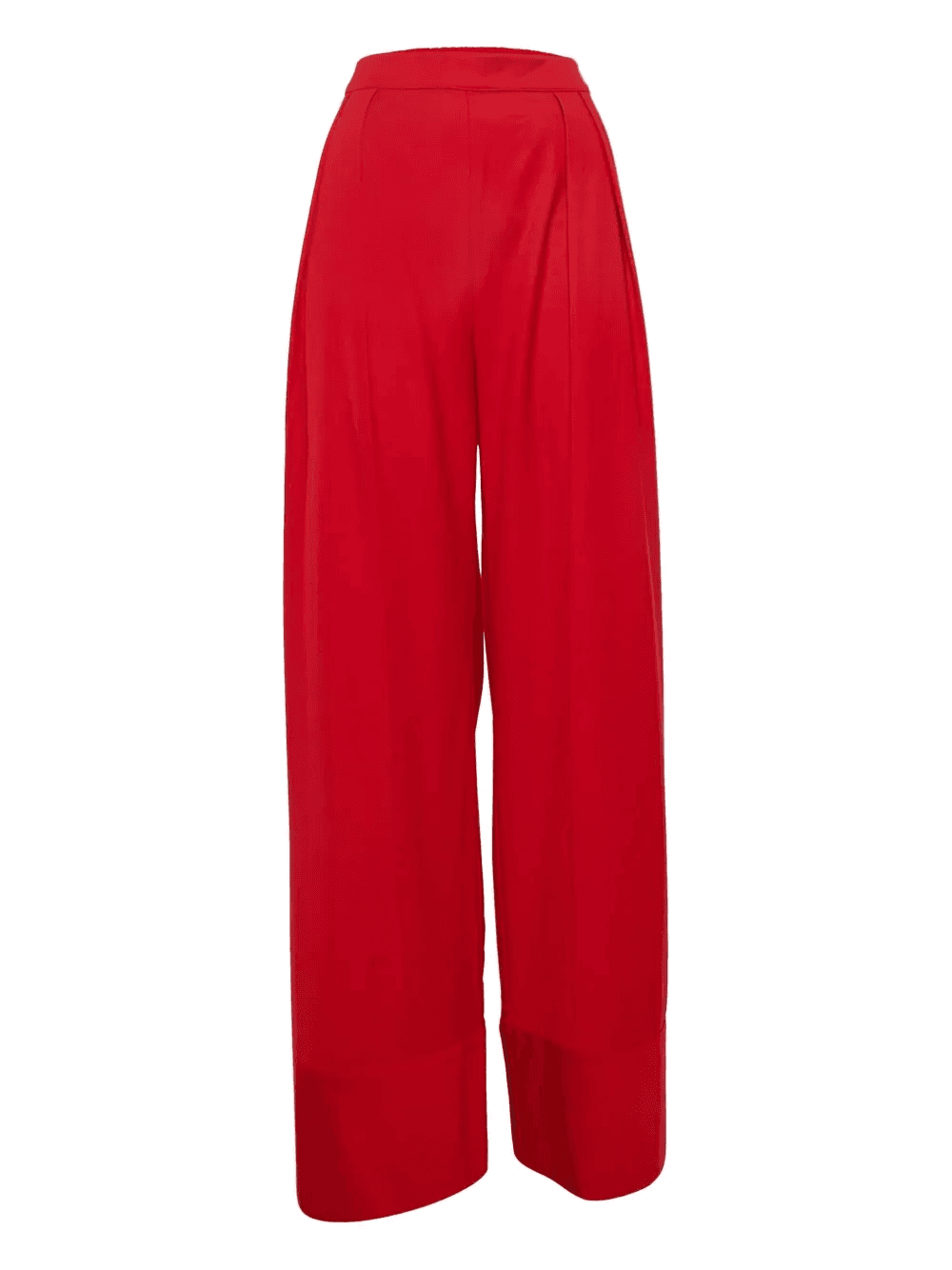 cuff-detail wool trousers - Image 1