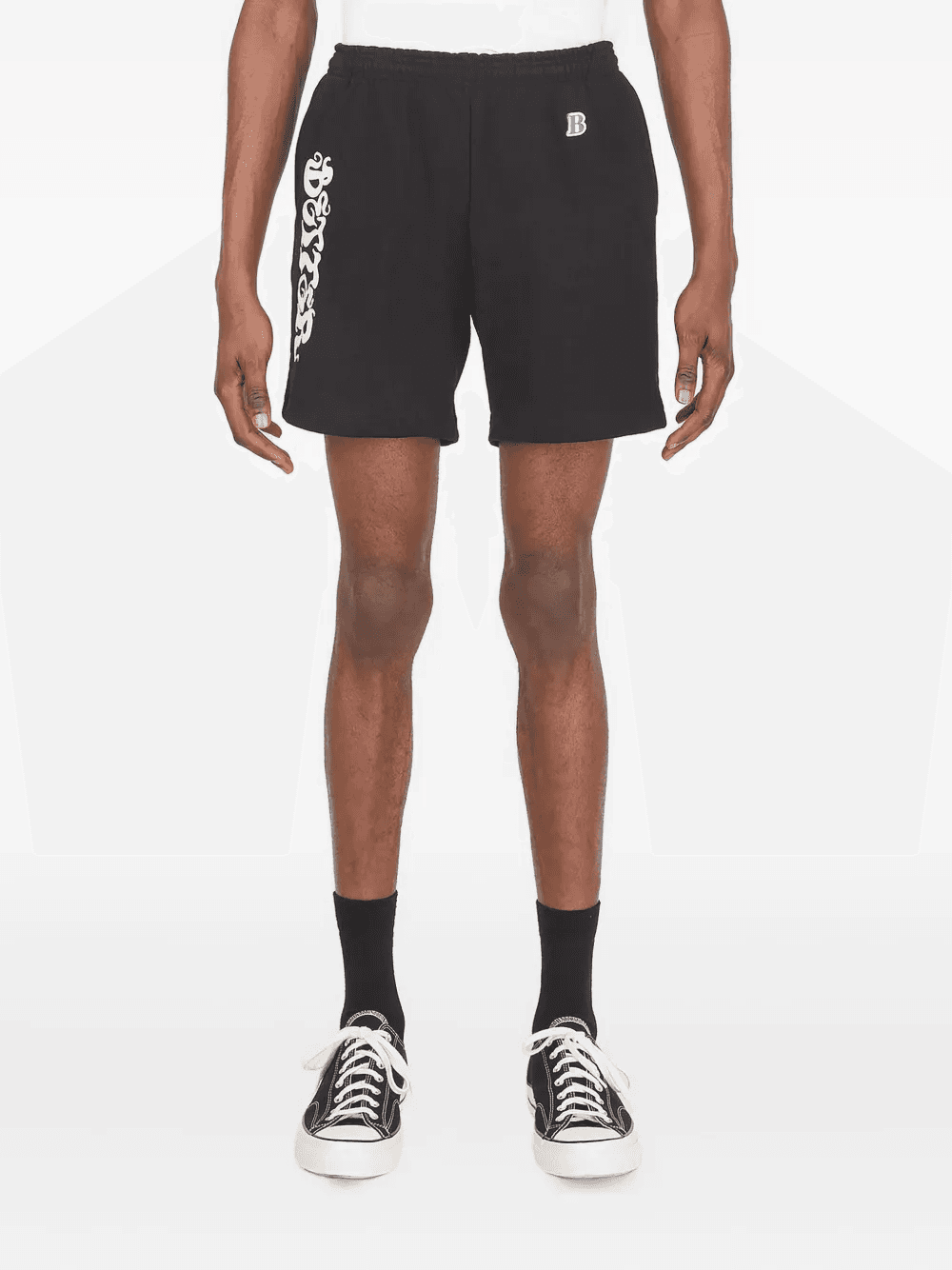 logo-print track shorts - Image 1
