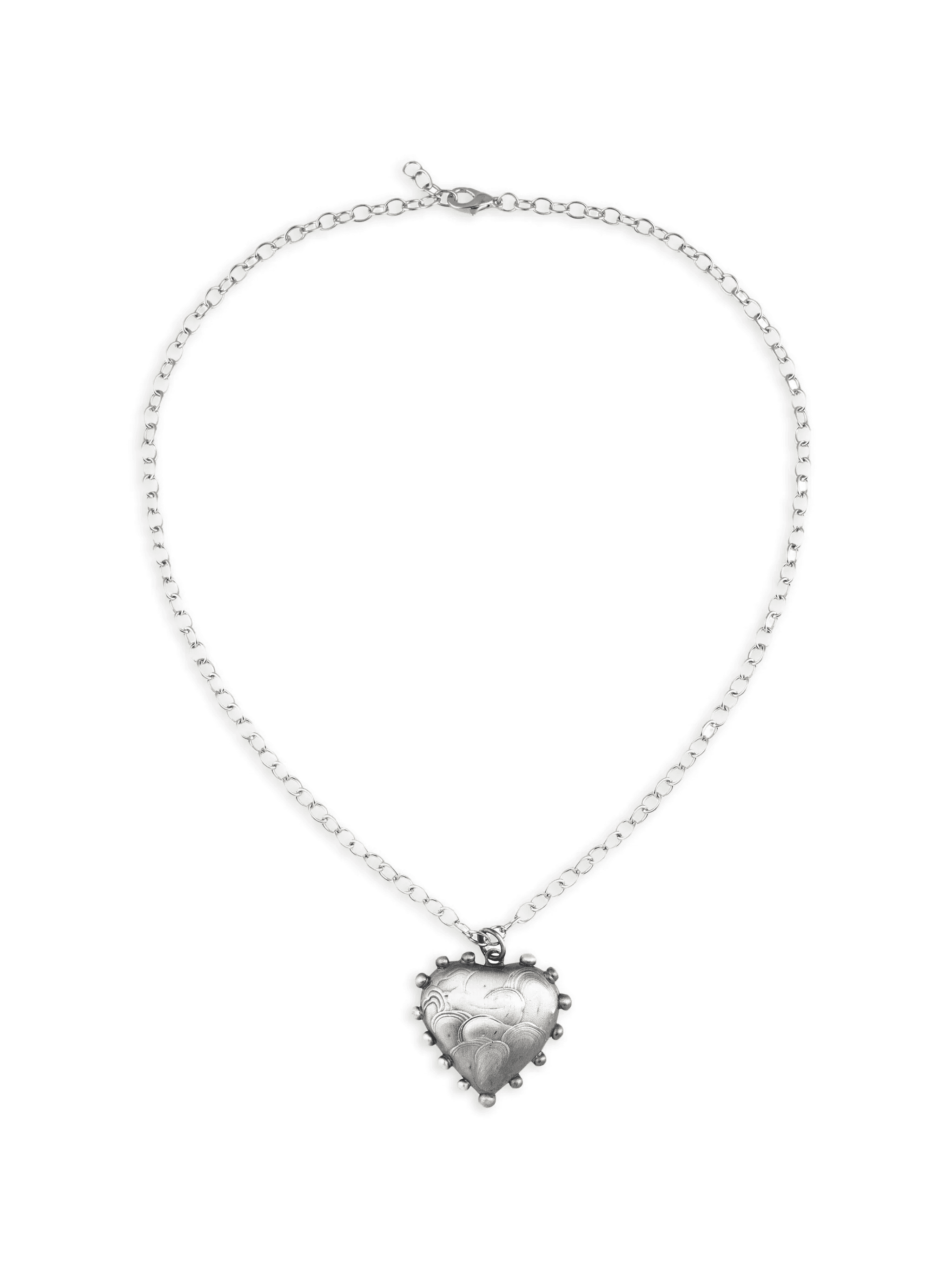 heart pendant chain necklace - Image 1